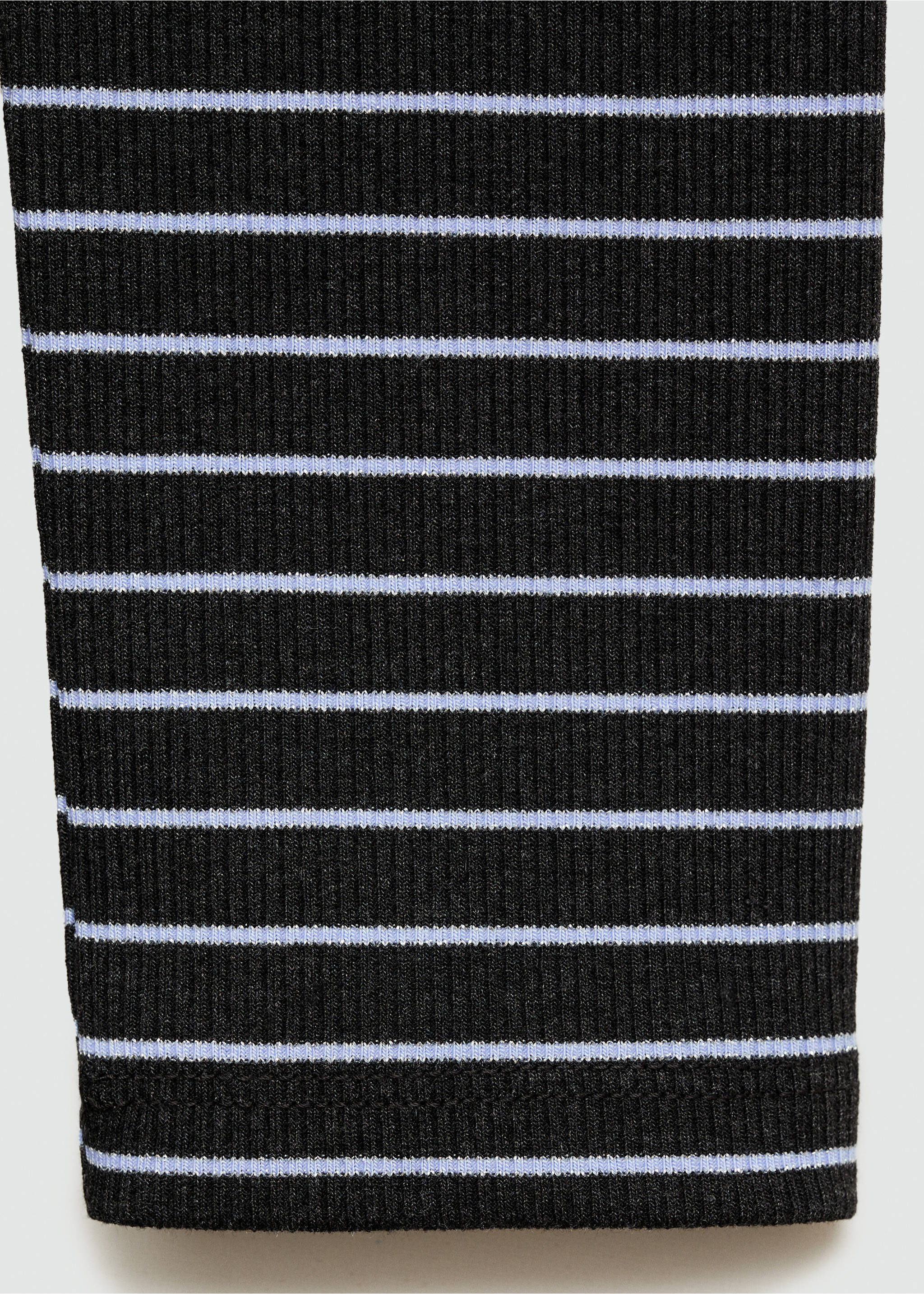 Sukienka z lureksu w paski z rozcięciem - Szczegóły artykułu 0, Szary. Ref: 77094782-00.