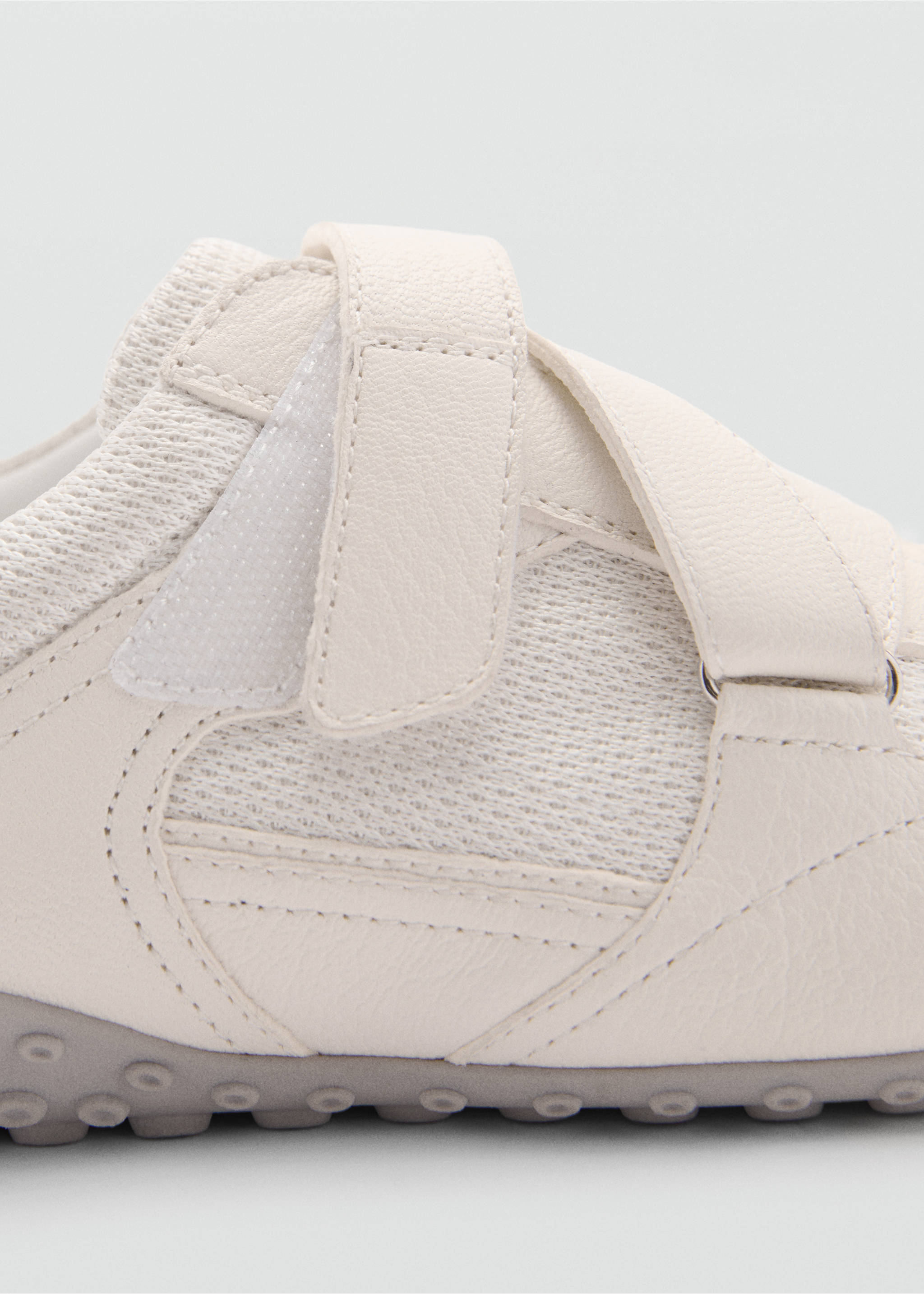 Sneakers van canvas en leer - Detail van het artikel 2, Wit. Ref: 77094788-00.