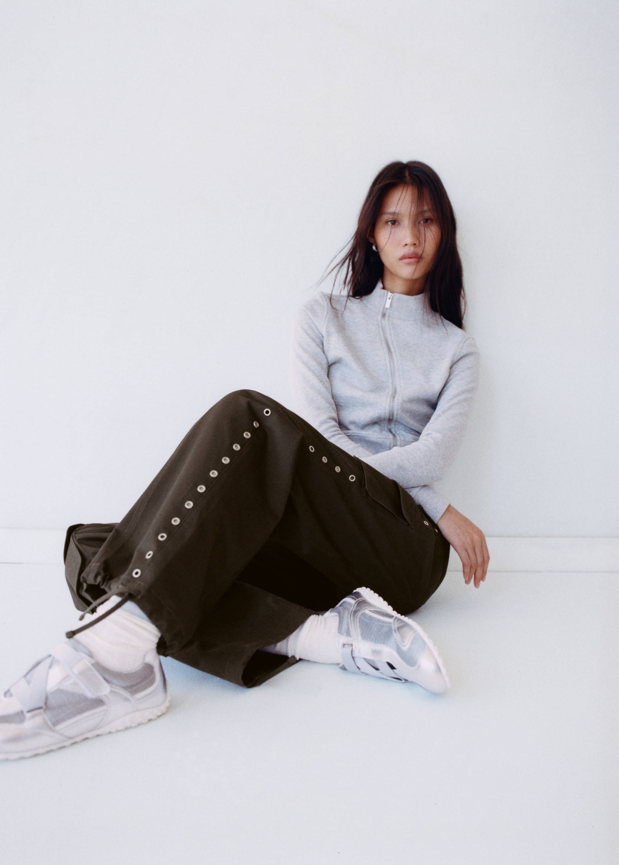 Deportivas canvas piel - Plano general