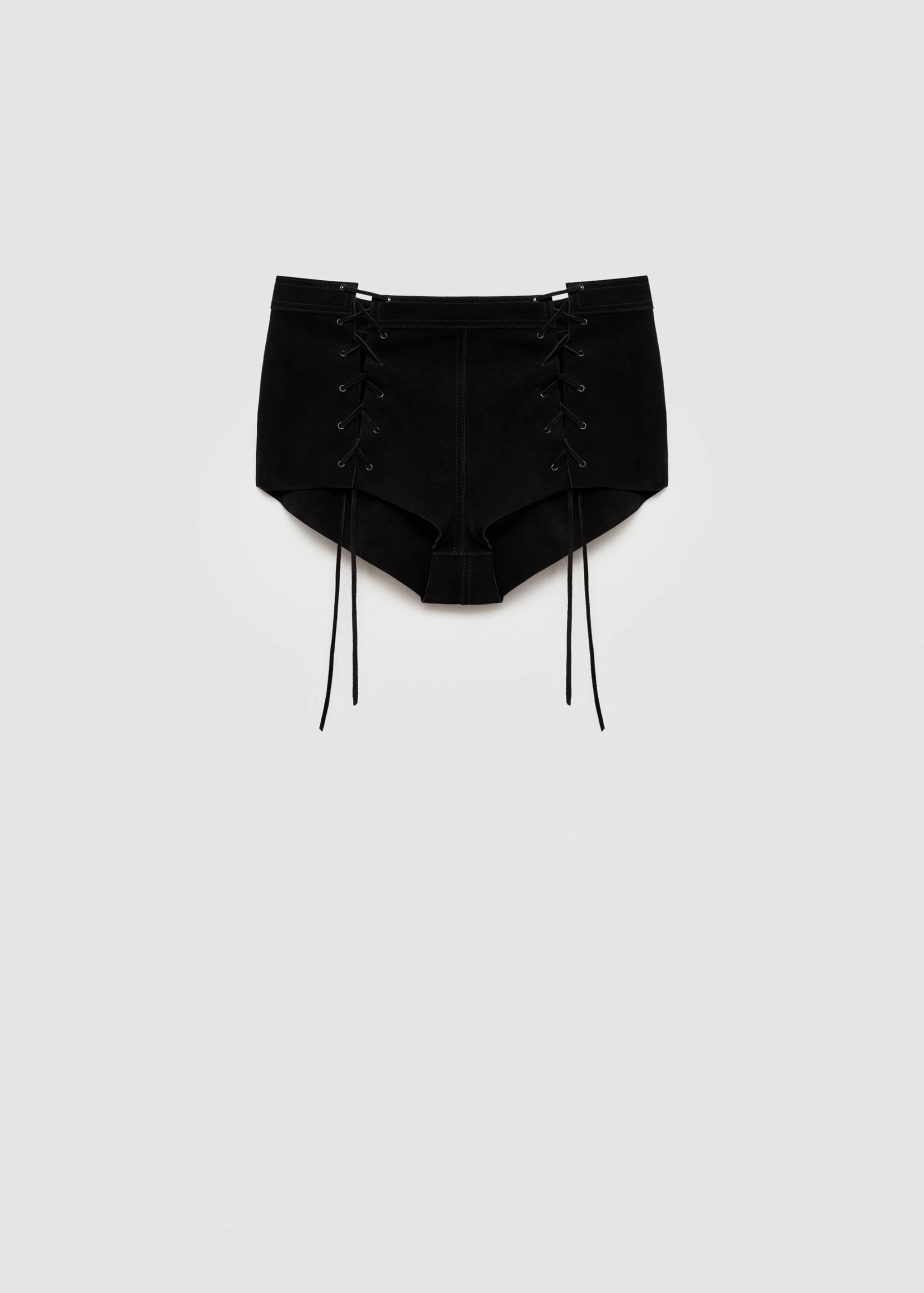 Shorts pell obertures llaços - Article sense model