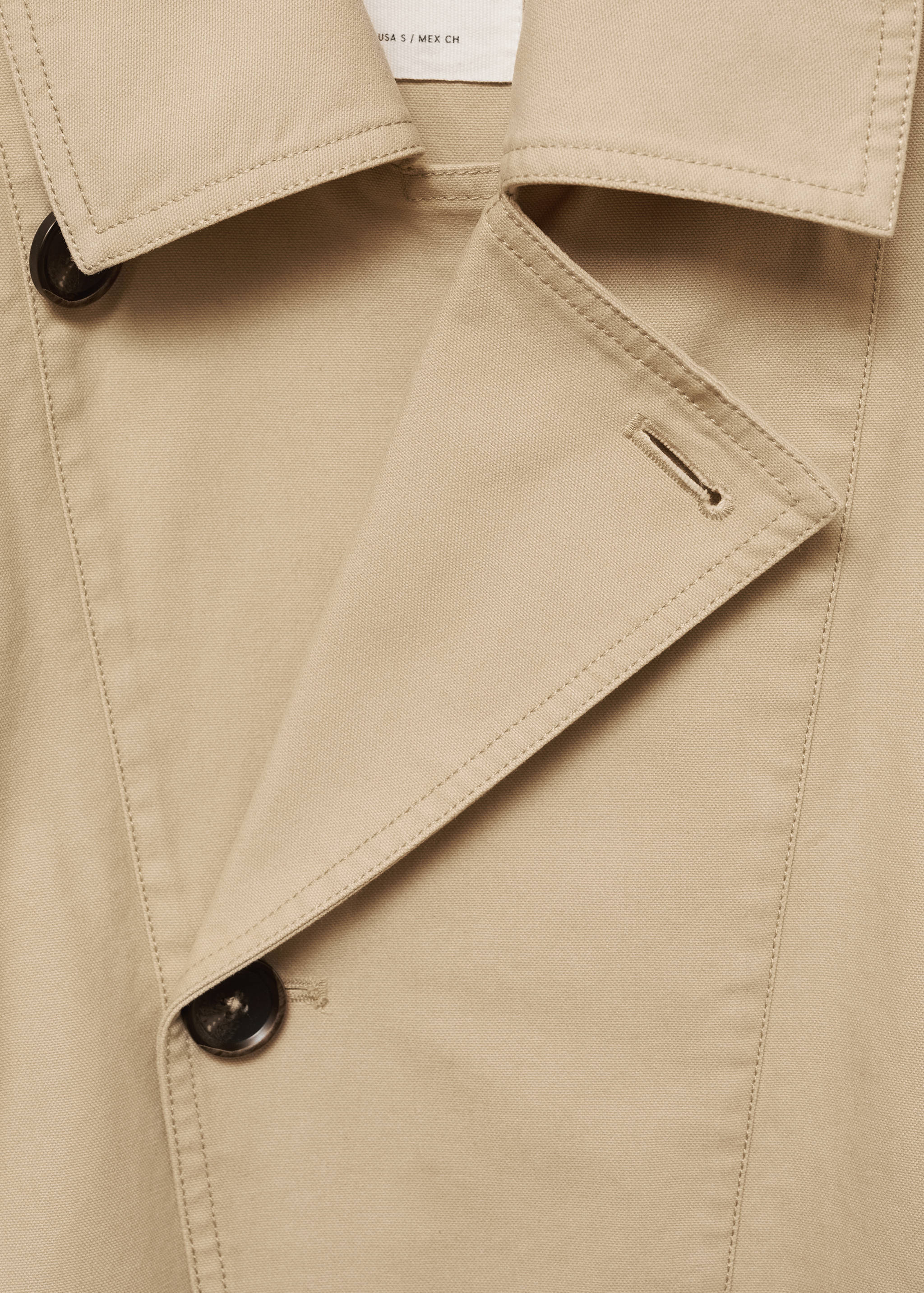 Short trench coat - Details of the article 8