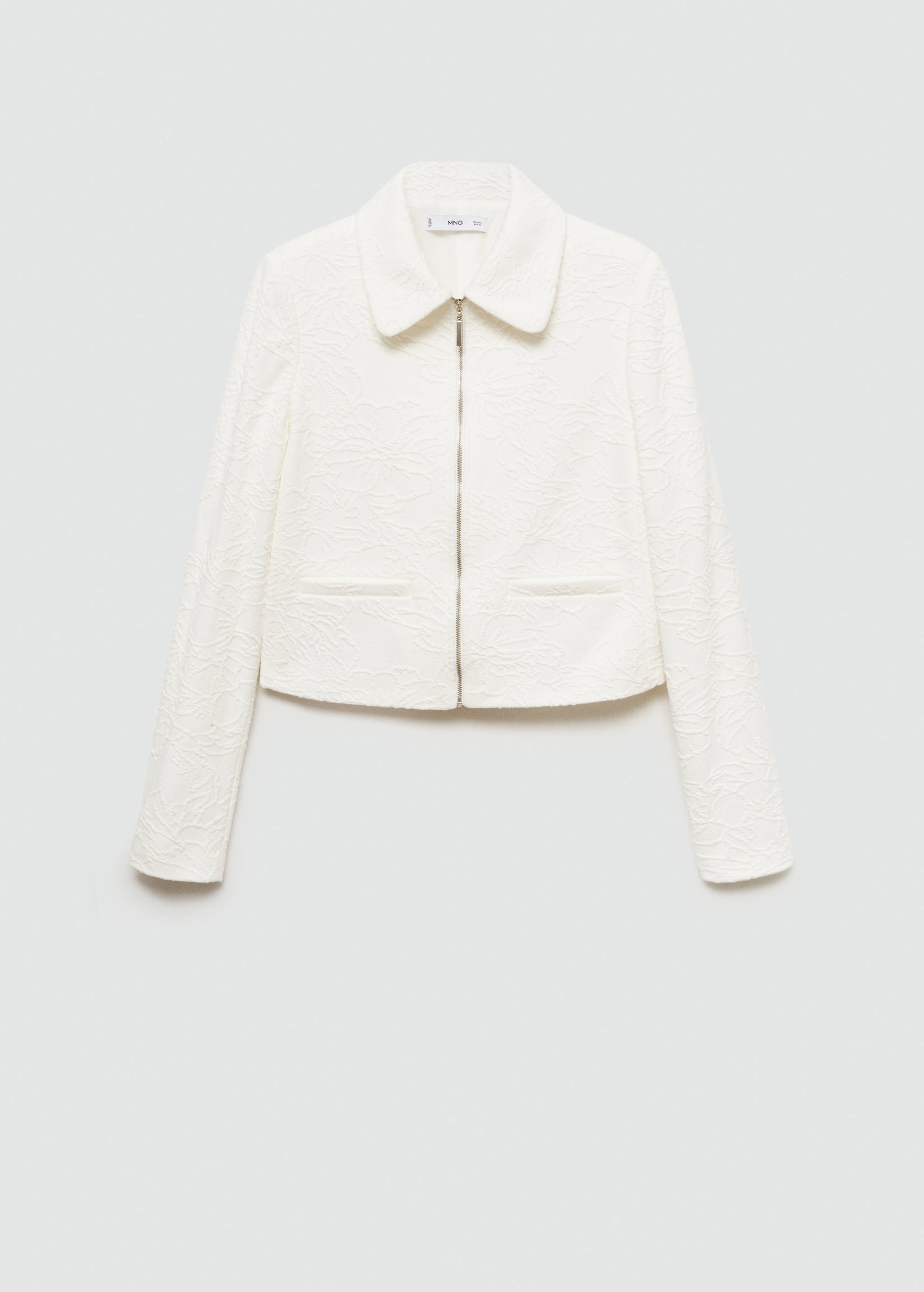 Textured cotton-blend jacket - Article without model