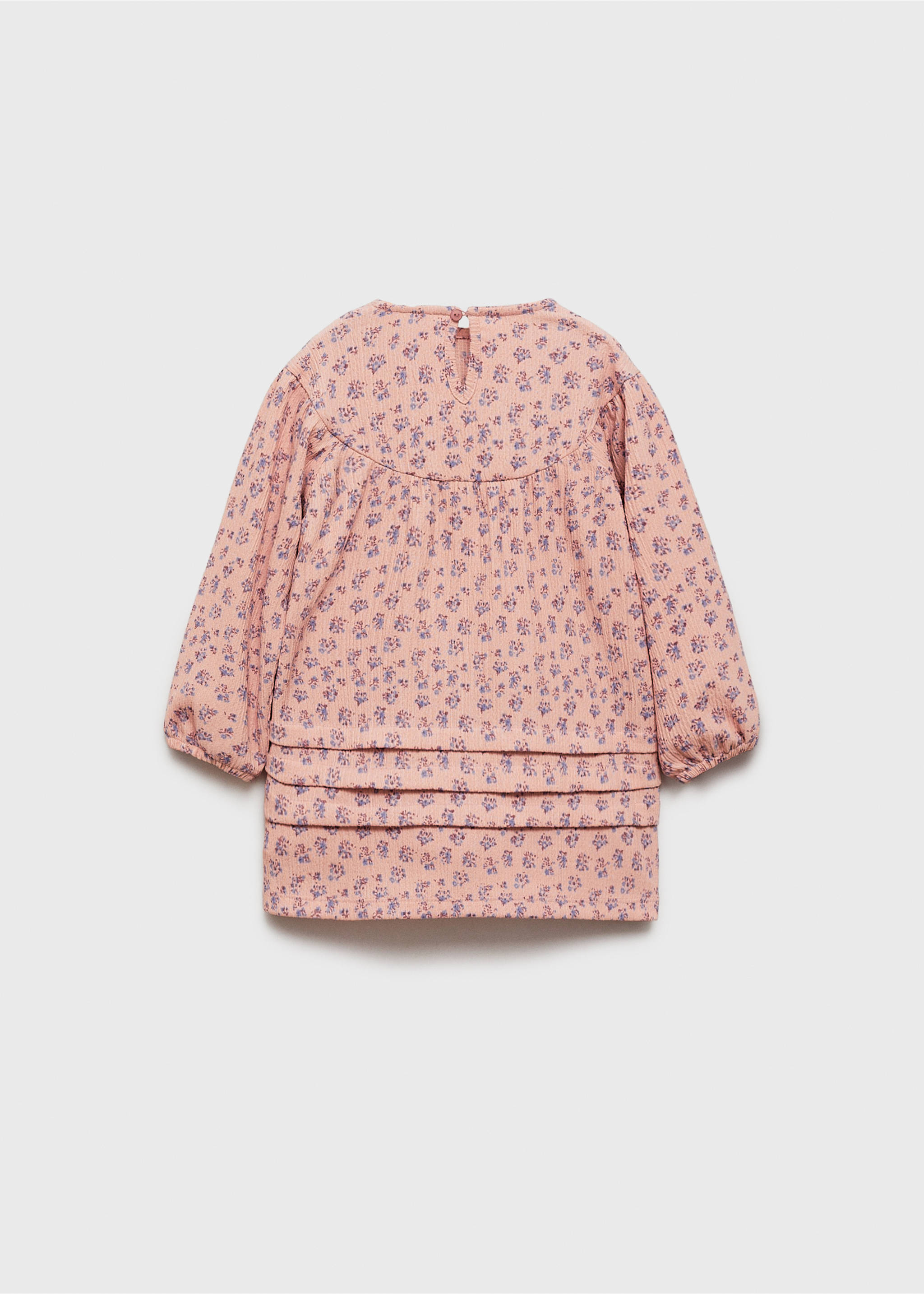 Vestido bambula flores - Reverso del artículo, Rosa. Ref: 77094796-00.