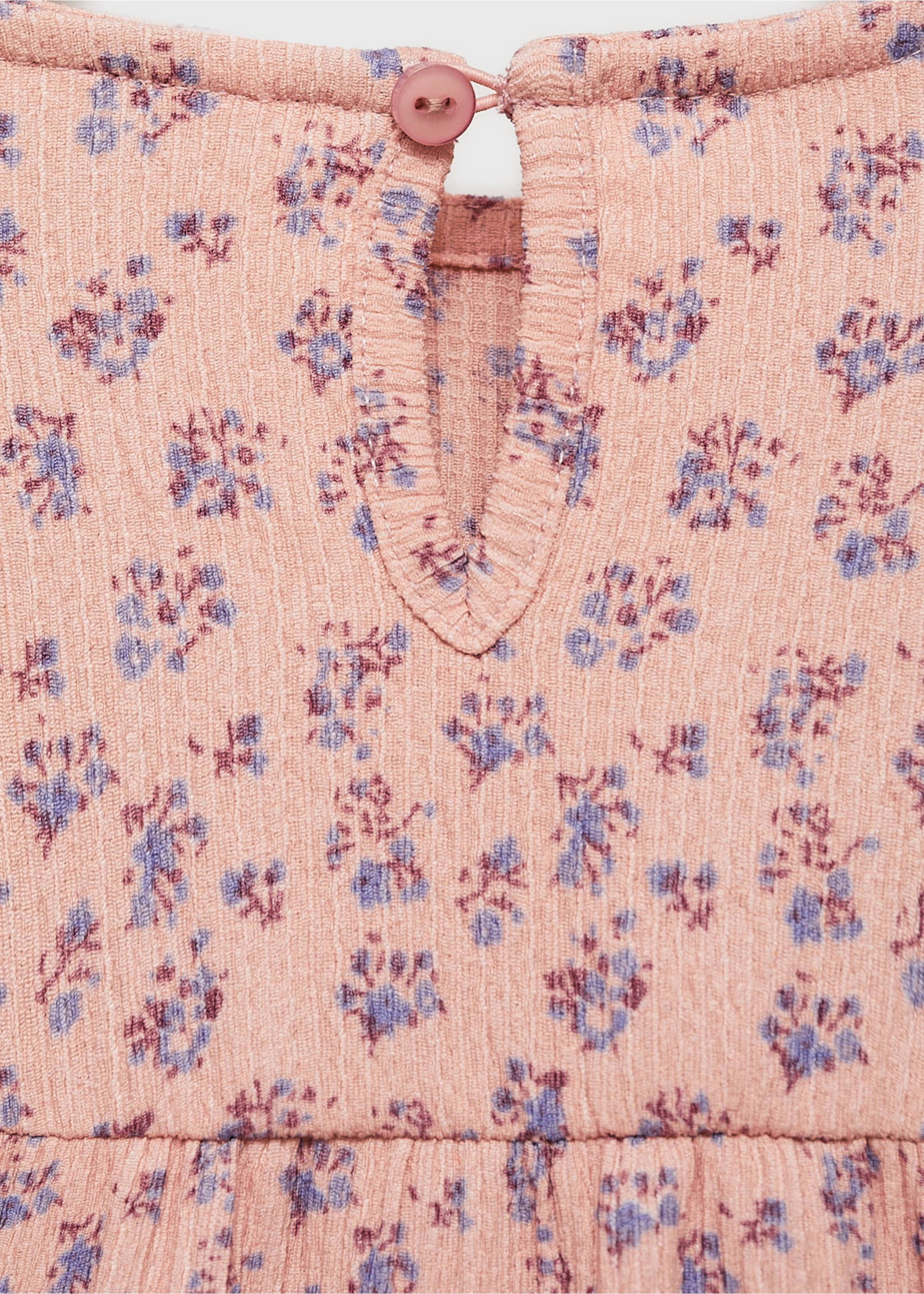 Vestido bambula flores - Detalle del artículo 0, Rosa. Ref: 77094796-00.