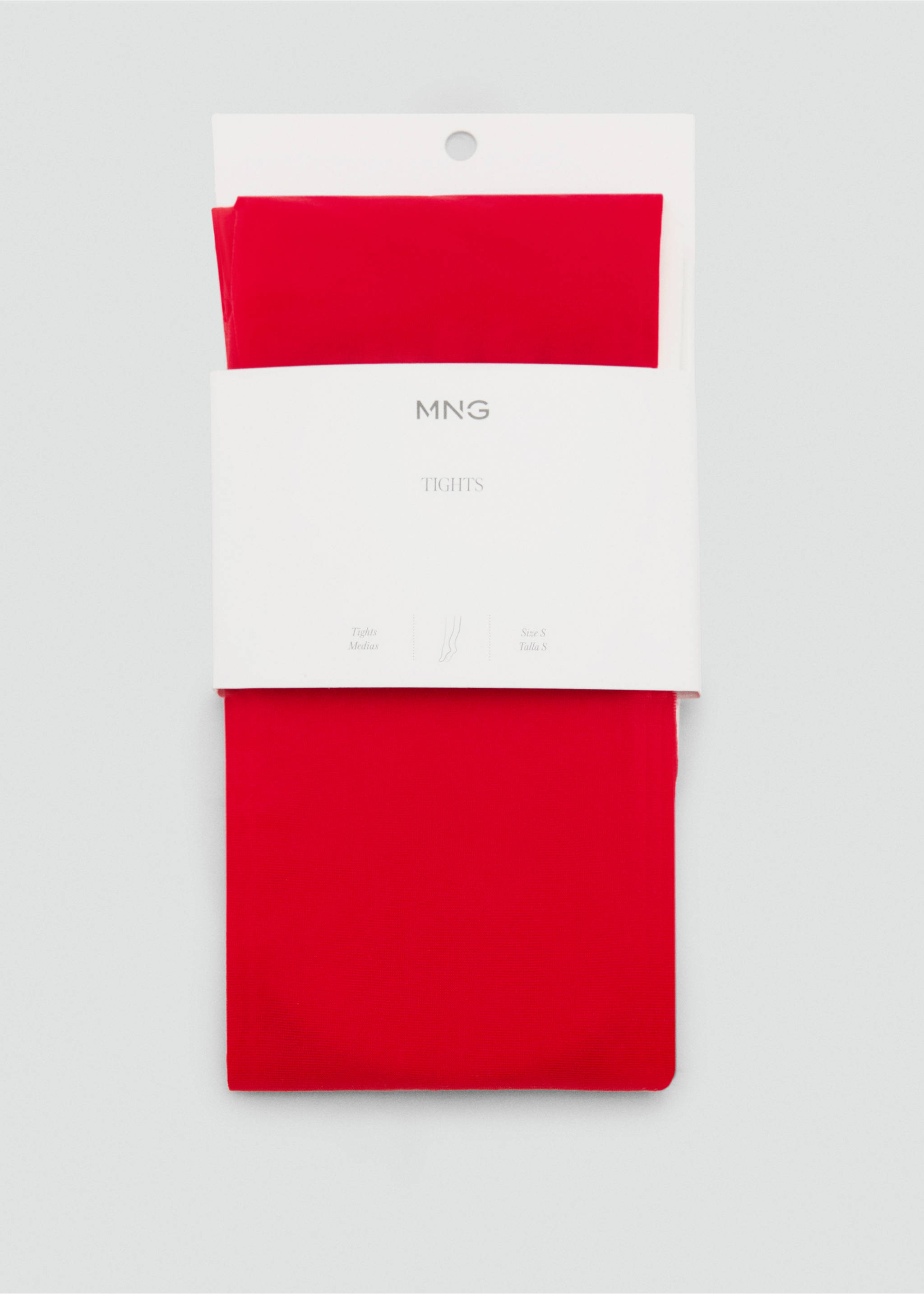 Dünne verschleierte Strumpfhose - Detail des Artikels 2, Rot. Ref: 77095148-00.