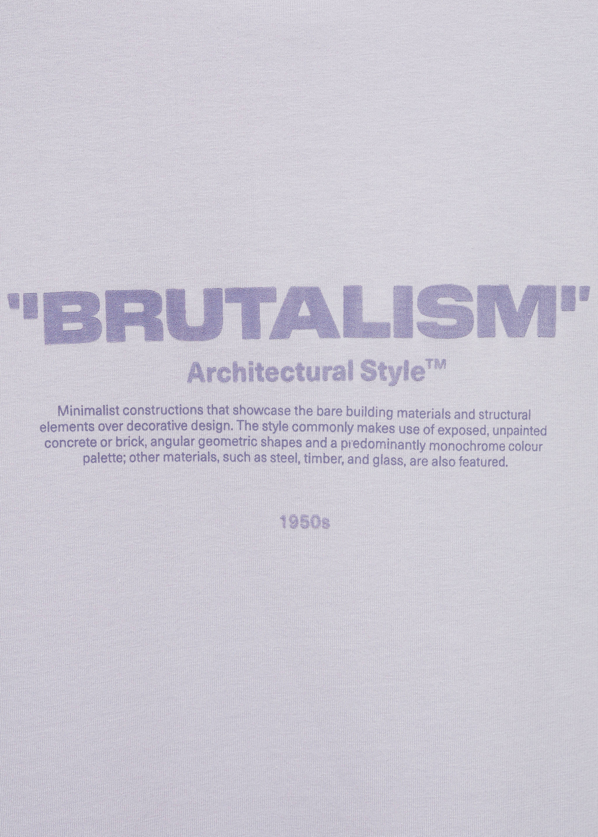 100% cotton t-shirt text - Details of the article 0