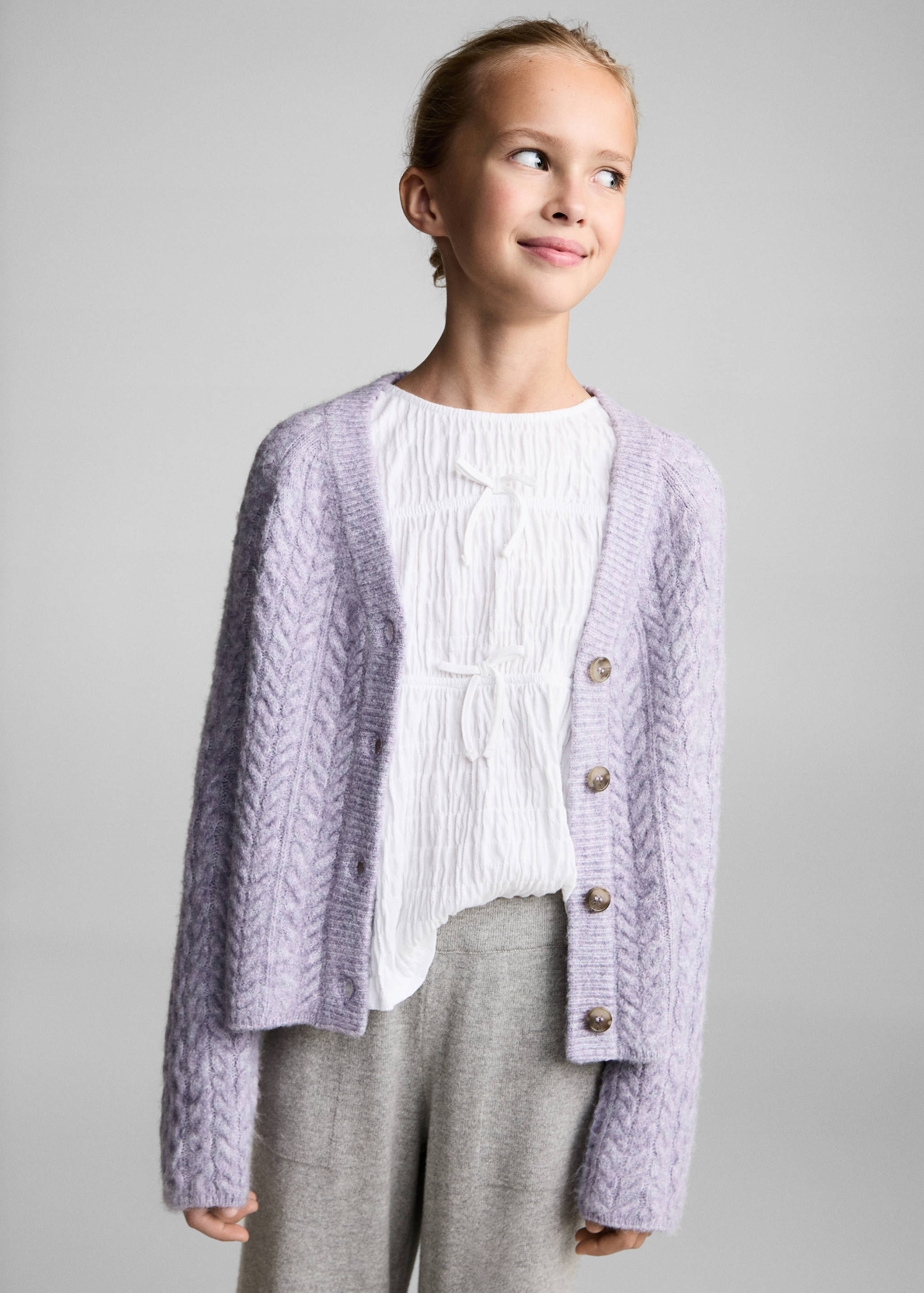 Knitted culotte pants - Medium plane