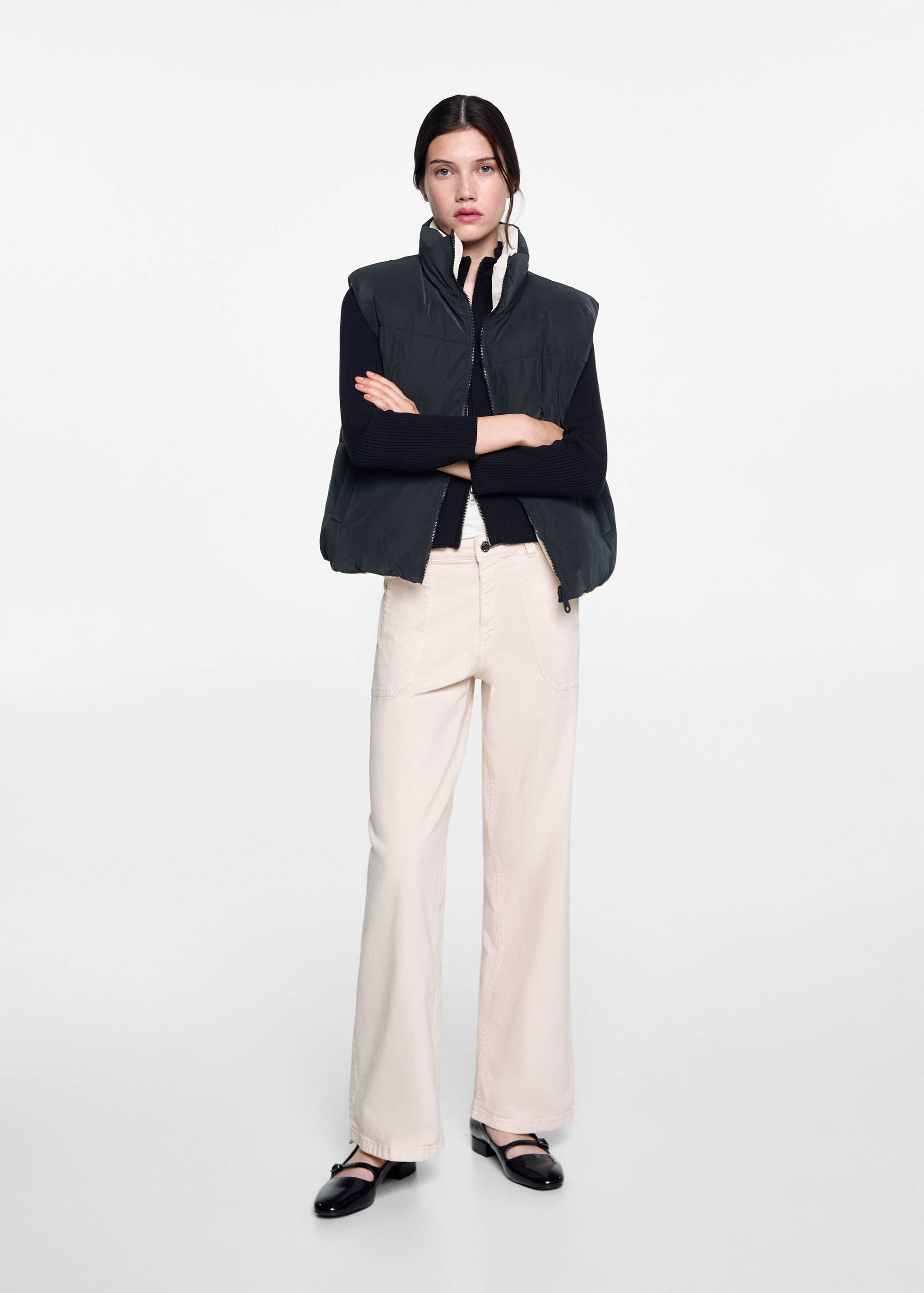 Reversible quilted gilet - General plane