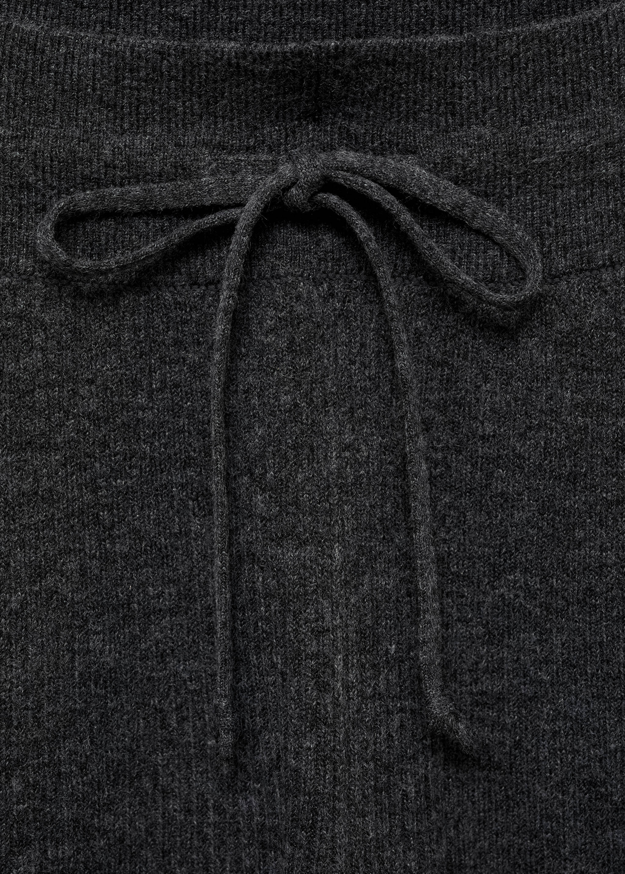 Fine rib-knit trousers - Details of the article 8