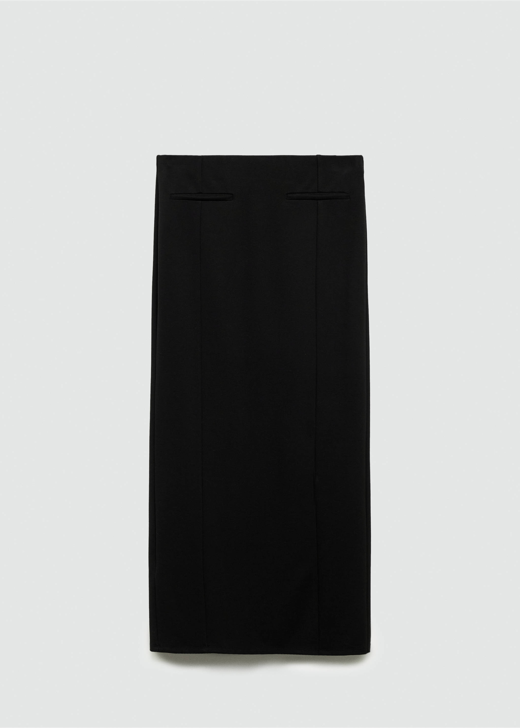 Long pencil skirt - Article without model, Black. Ref: 77095635-00.