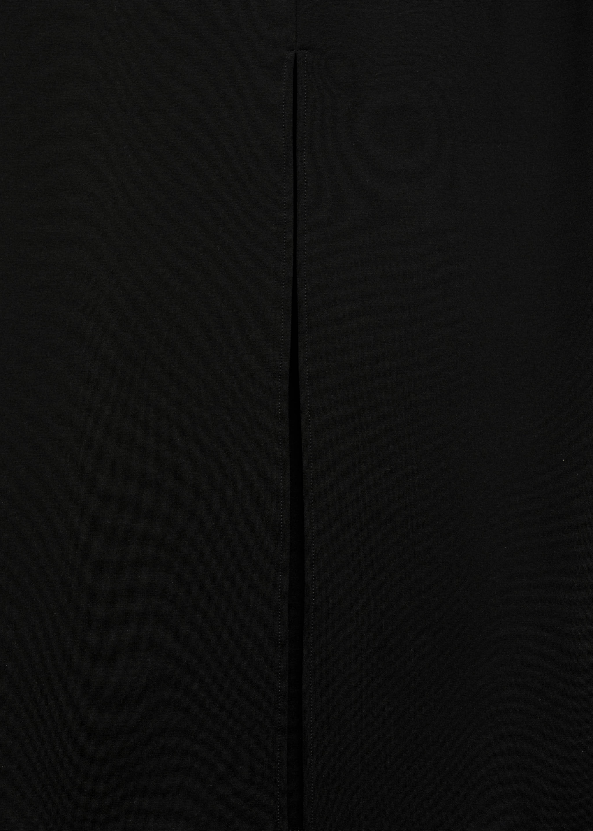 Long pencil skirt - Details of the article 0, Black. Ref: 77095635-00.