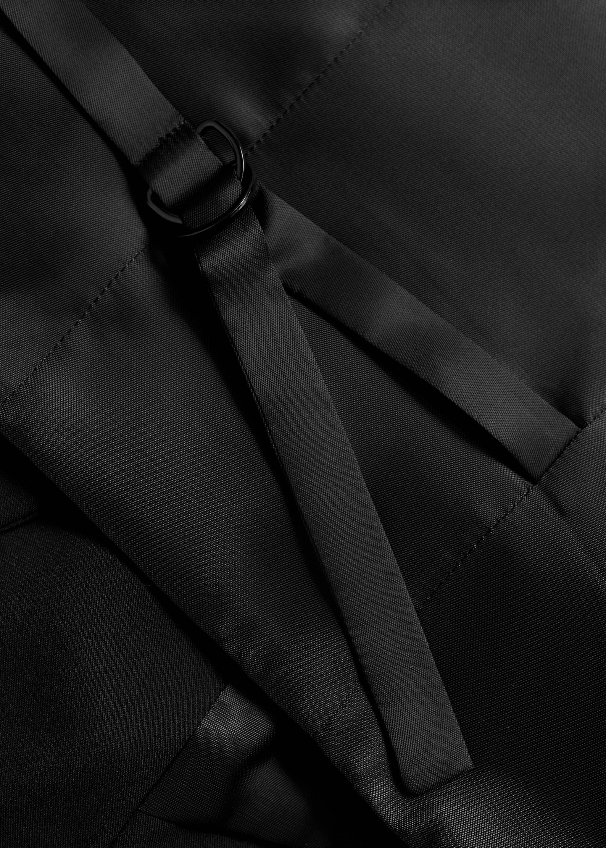 Suit waistcoat with buttons - Details of the article 0, Black. Ref: 77095636-00.