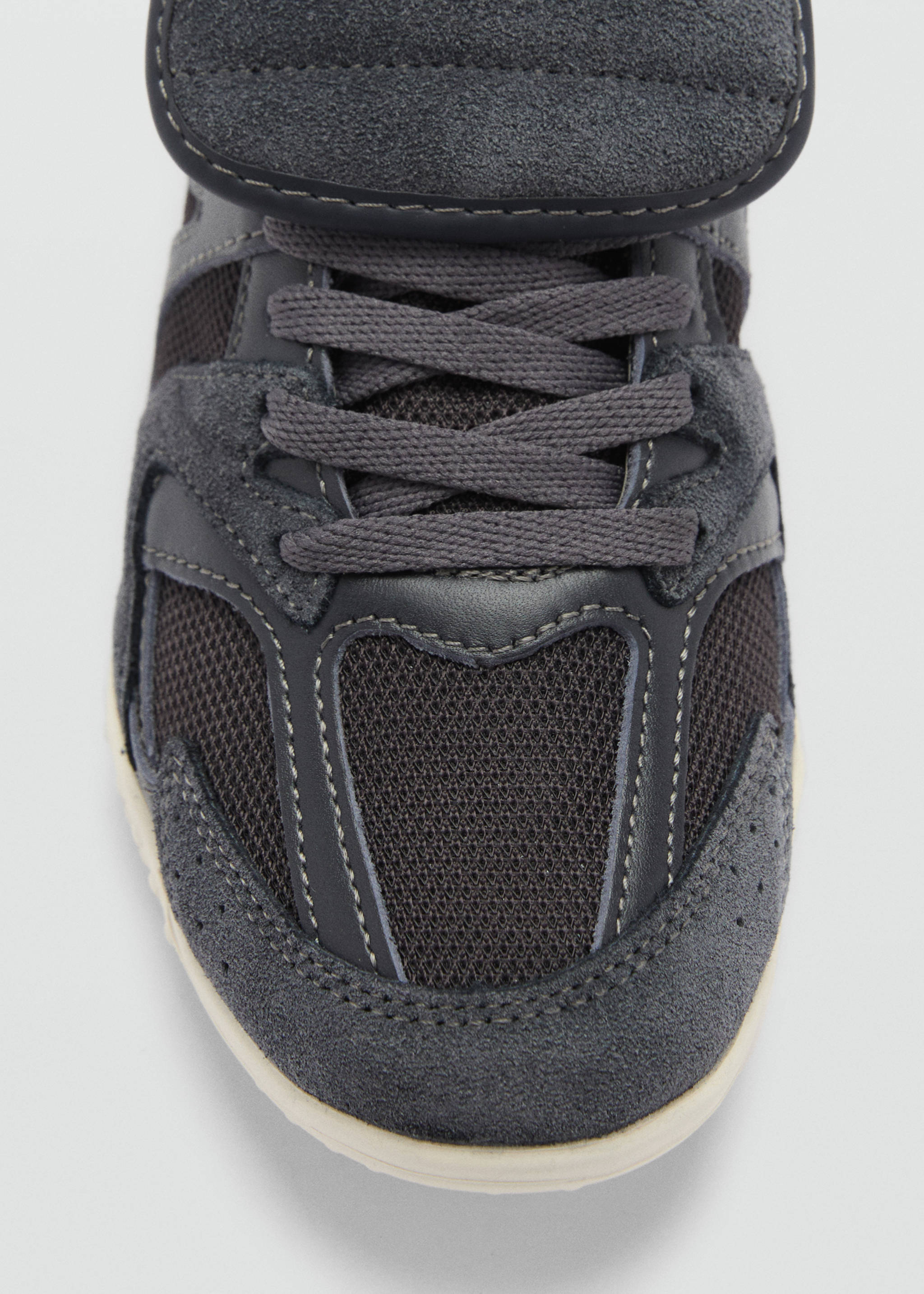 Leather panel sneakers - Details of the article 1