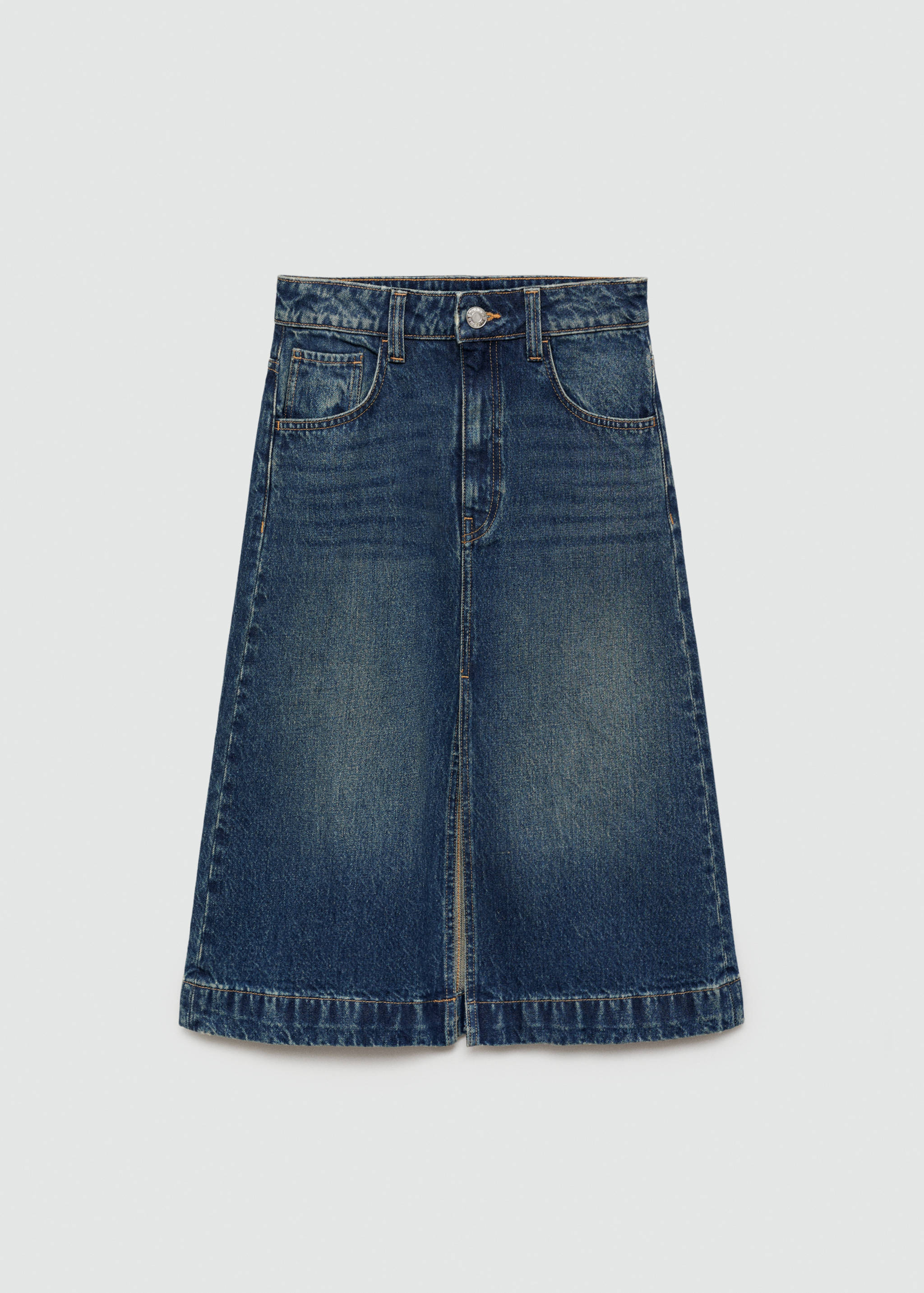 Denim midi-skirt - Article without model