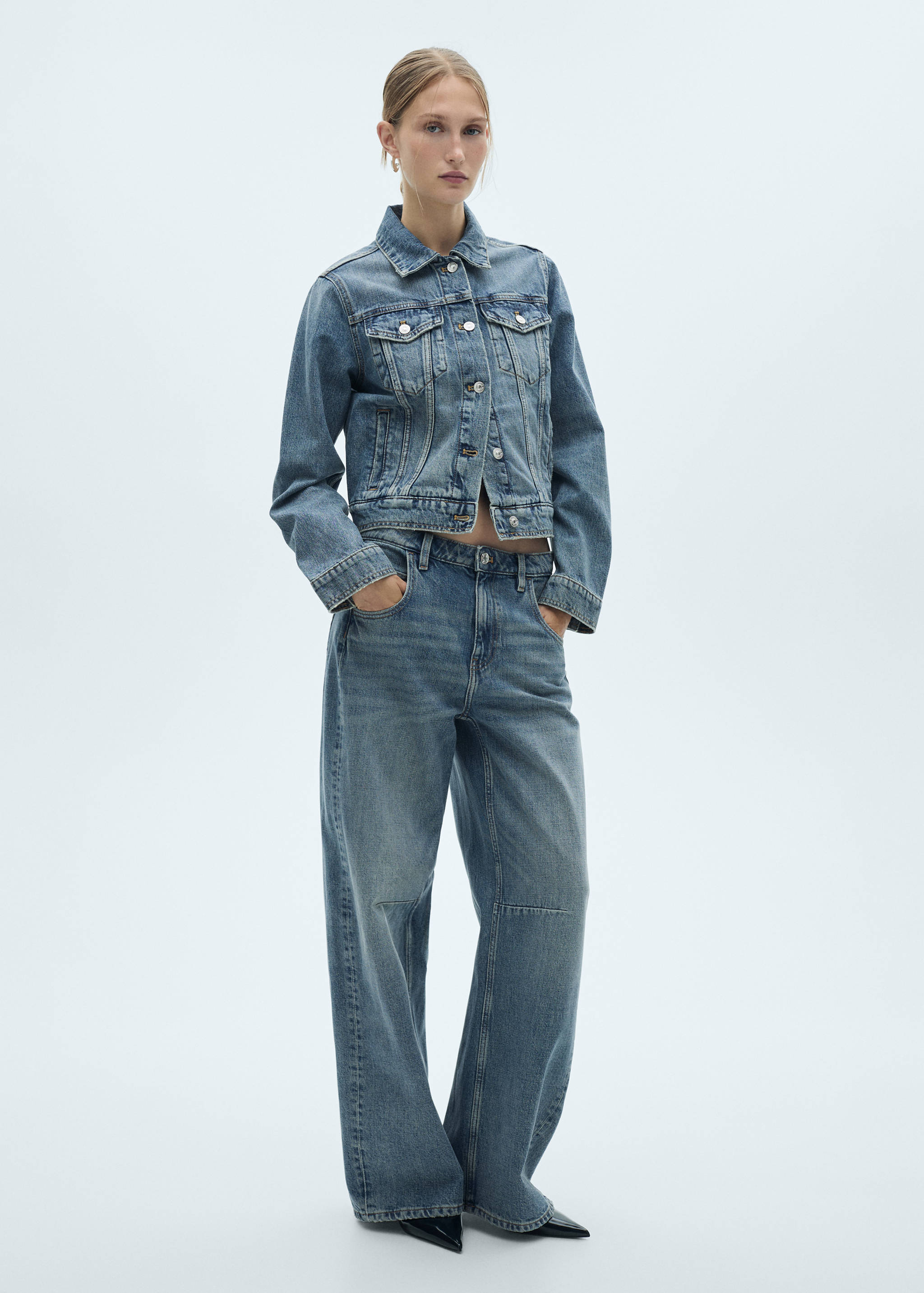 Blouson jean poches - Plan général