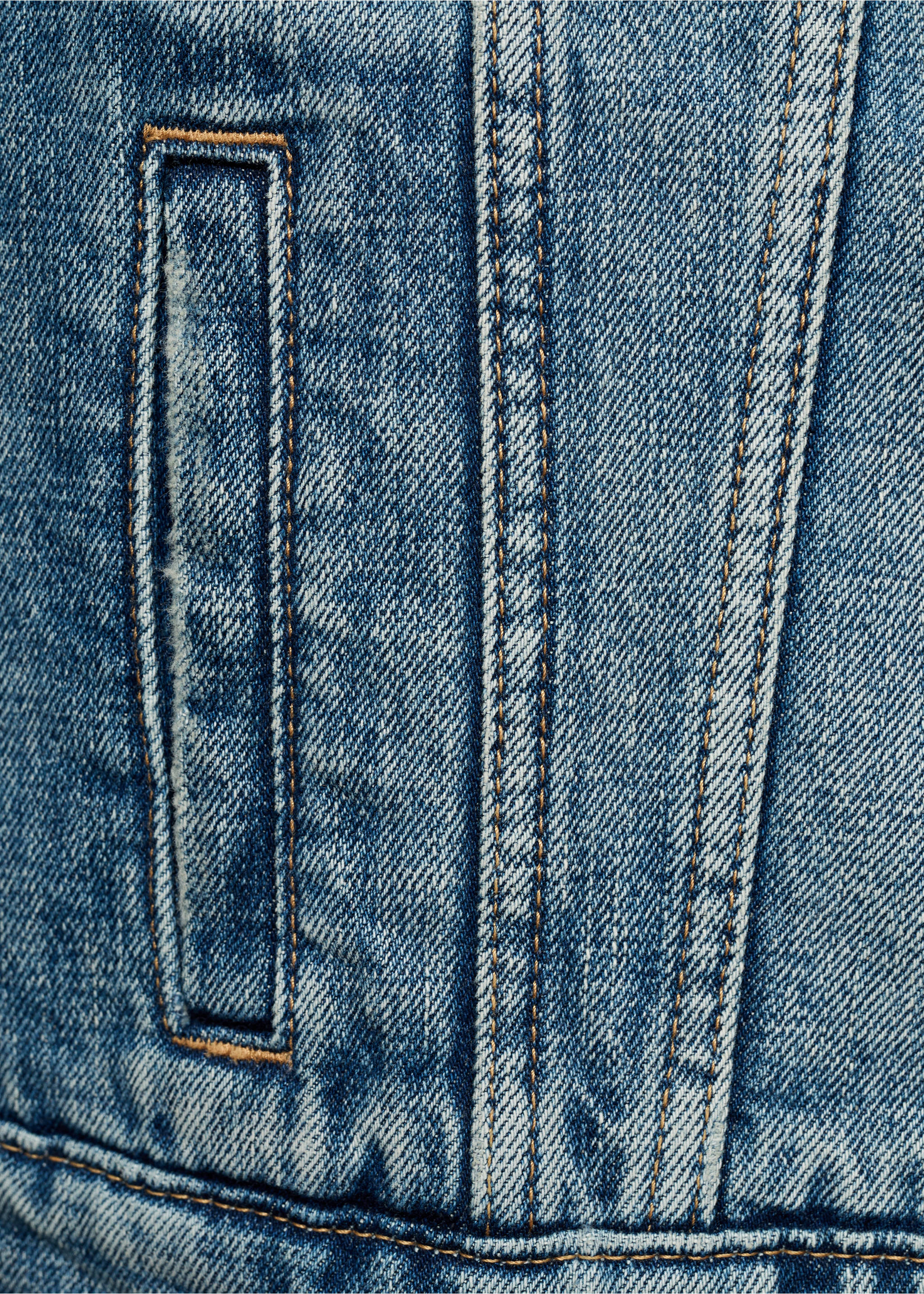 Blouson jean poches - Détail de l'article 8, Bleu moyen. Ref: 77095646-00.