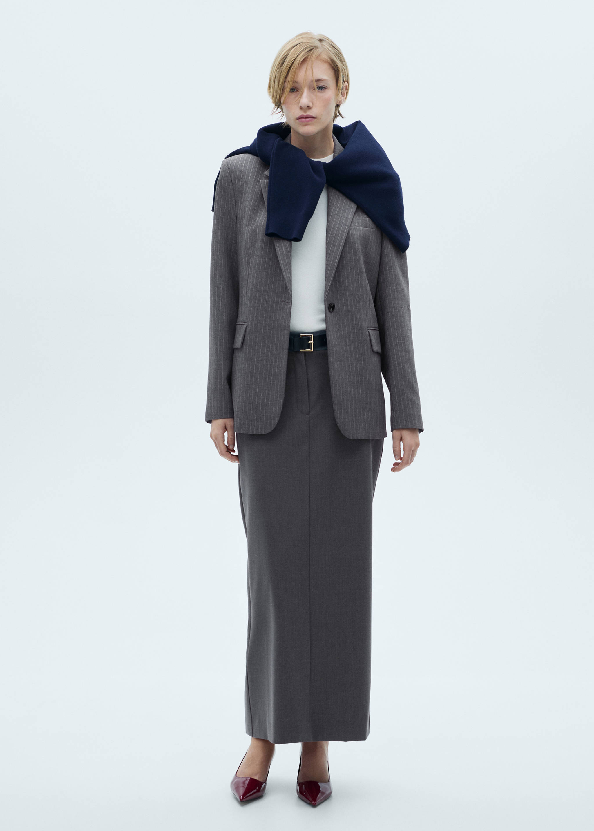 Falda larga lápiz abertura - Plano general