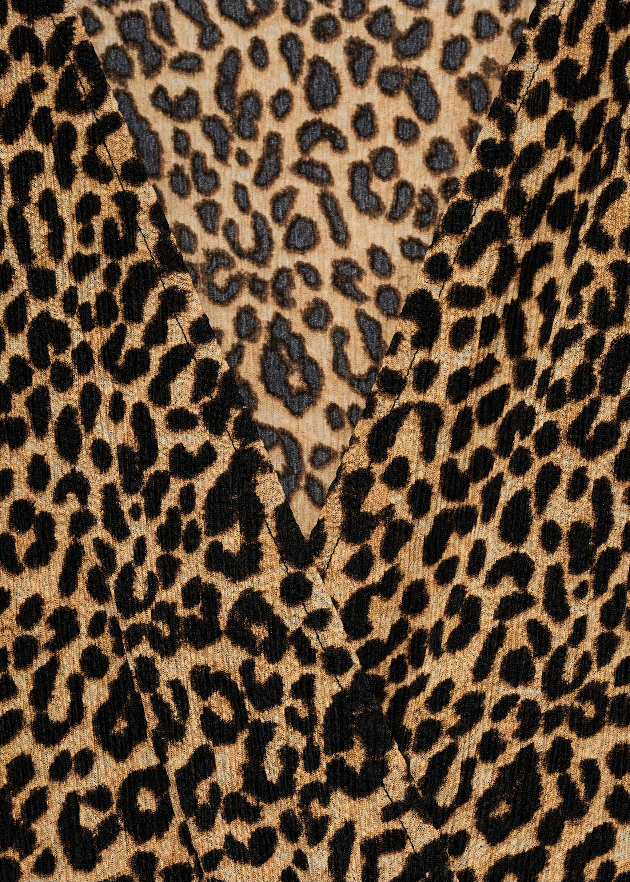 Leopard-print long dress - Details of the article 8, Brown. Ref: 77095648-00.