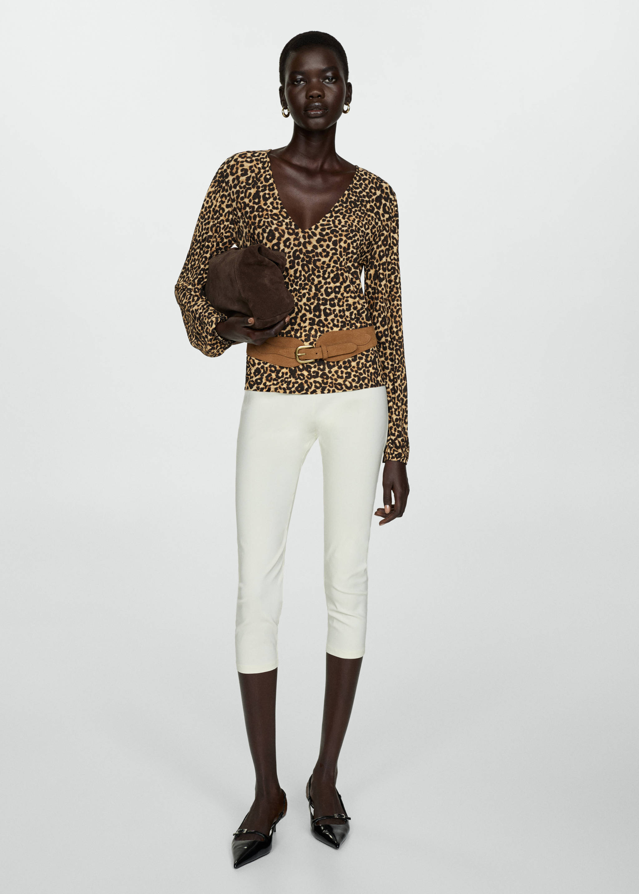 Blusa estampado animal print - Plano general