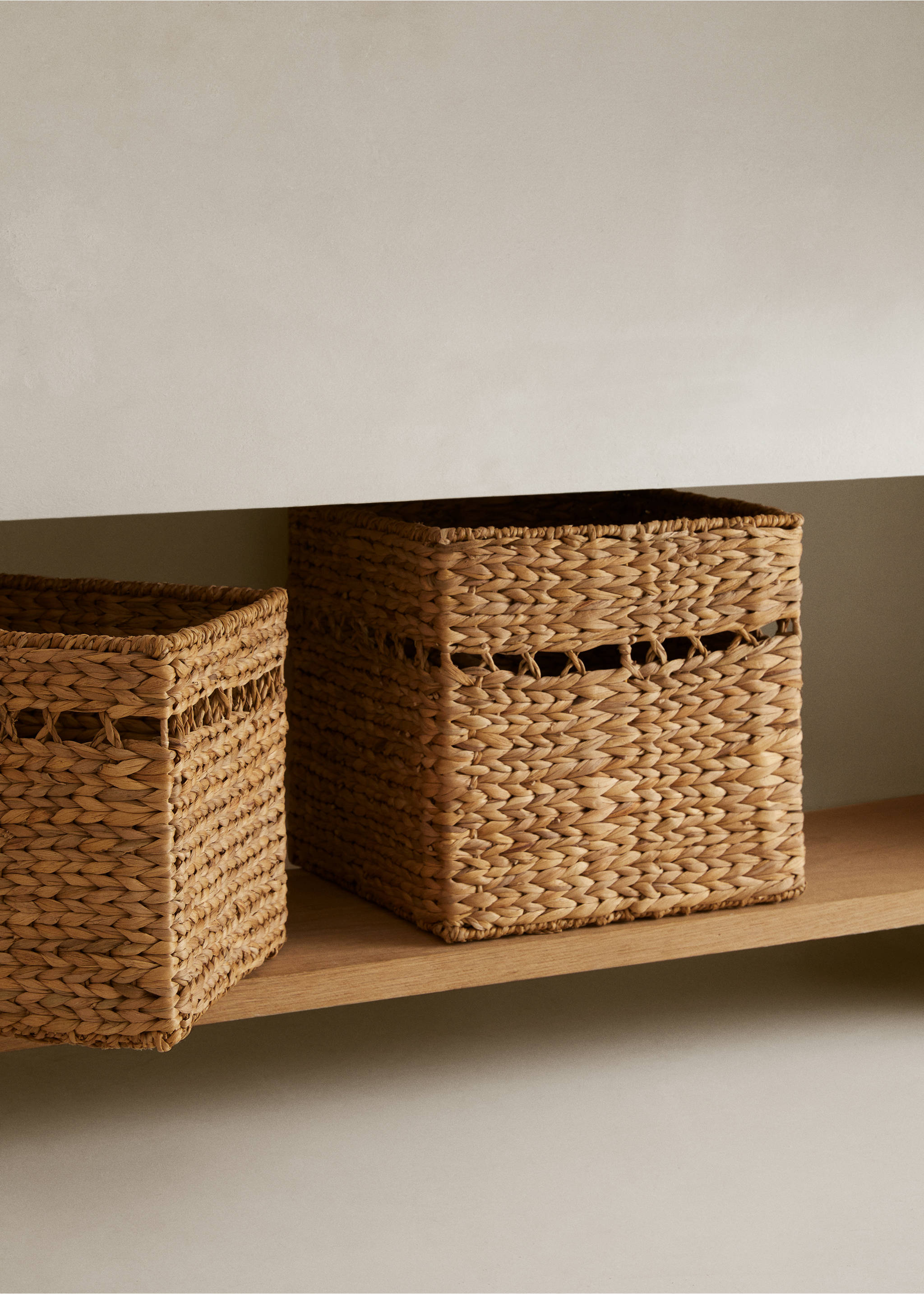 Square basket 32x32cm - General plane, Brown. Ref: 77095656-00.