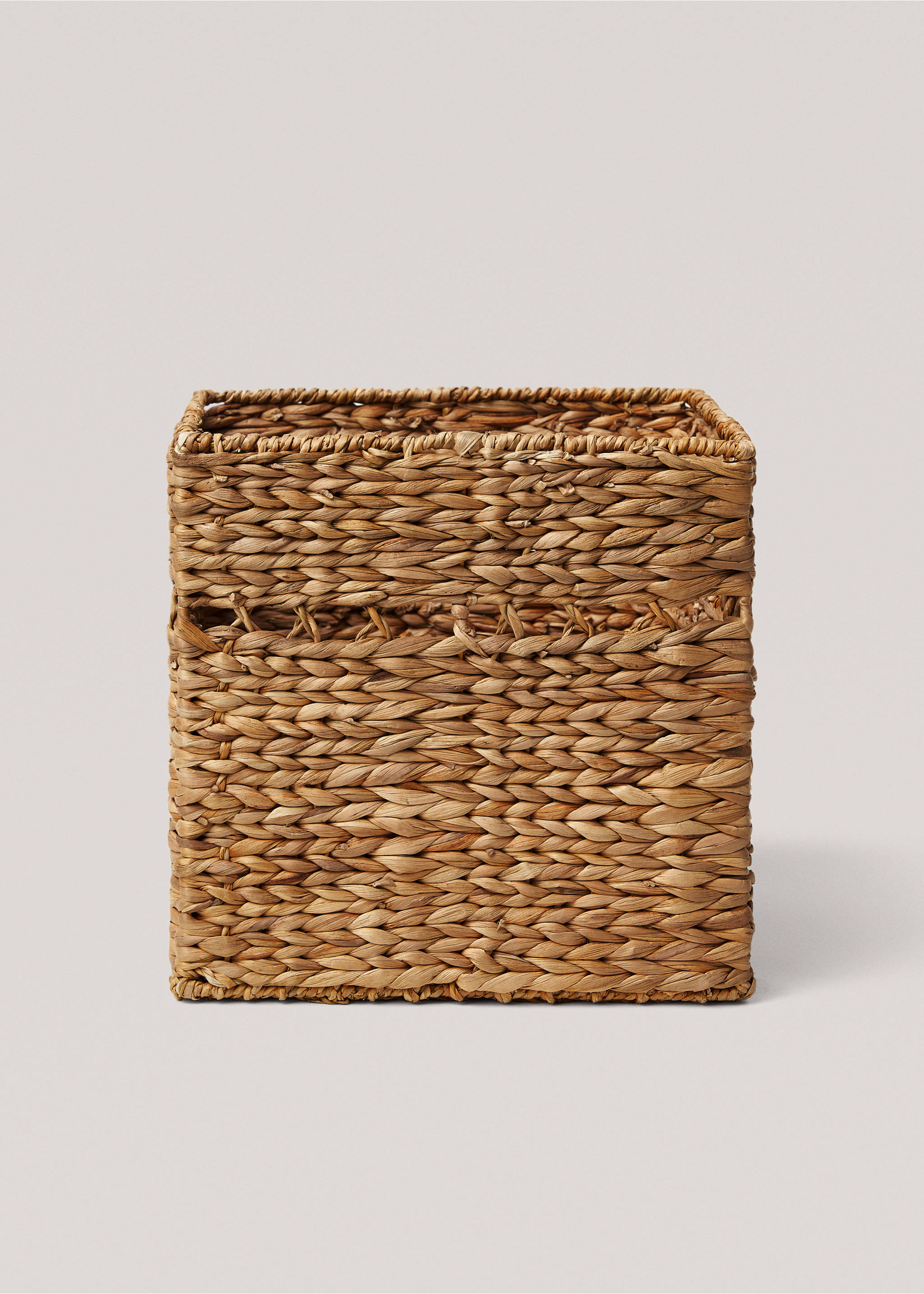 Square basket 32x32cm - Article without model, Brown. Ref: 77095656-00.