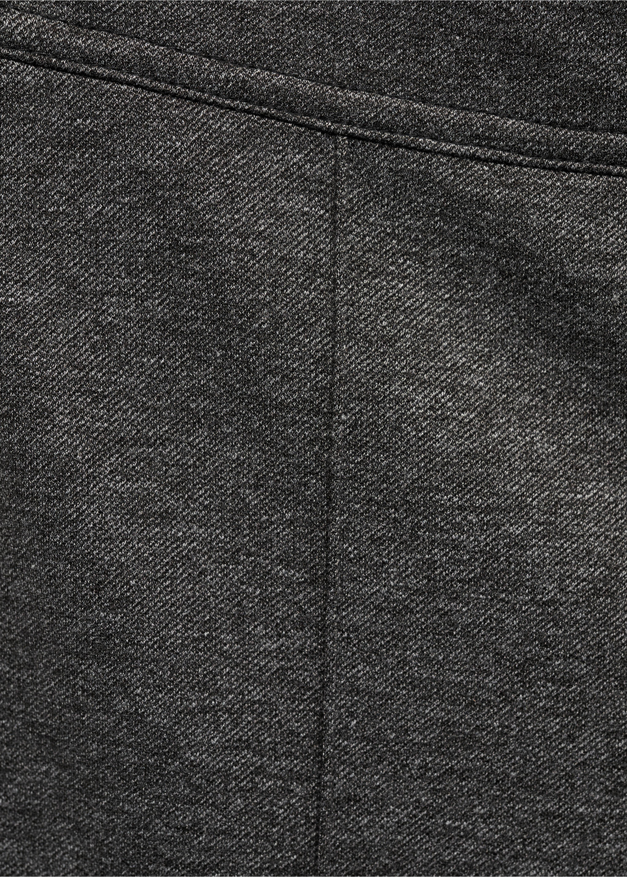 Flared trousers with seams - Details of the article 8, Grey. Ref: 77095661-00.