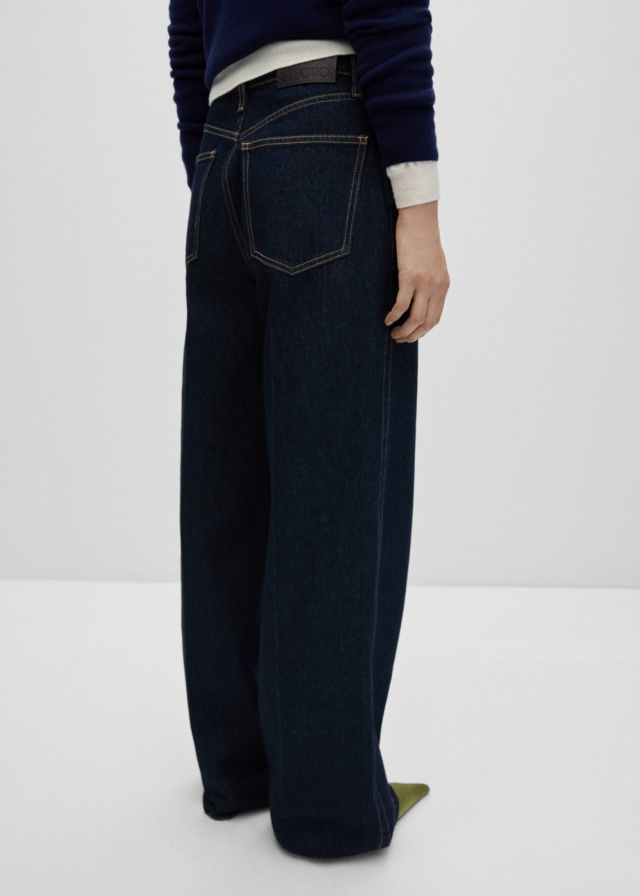 Wide leg rinse-wash jeans - Details of the article 2