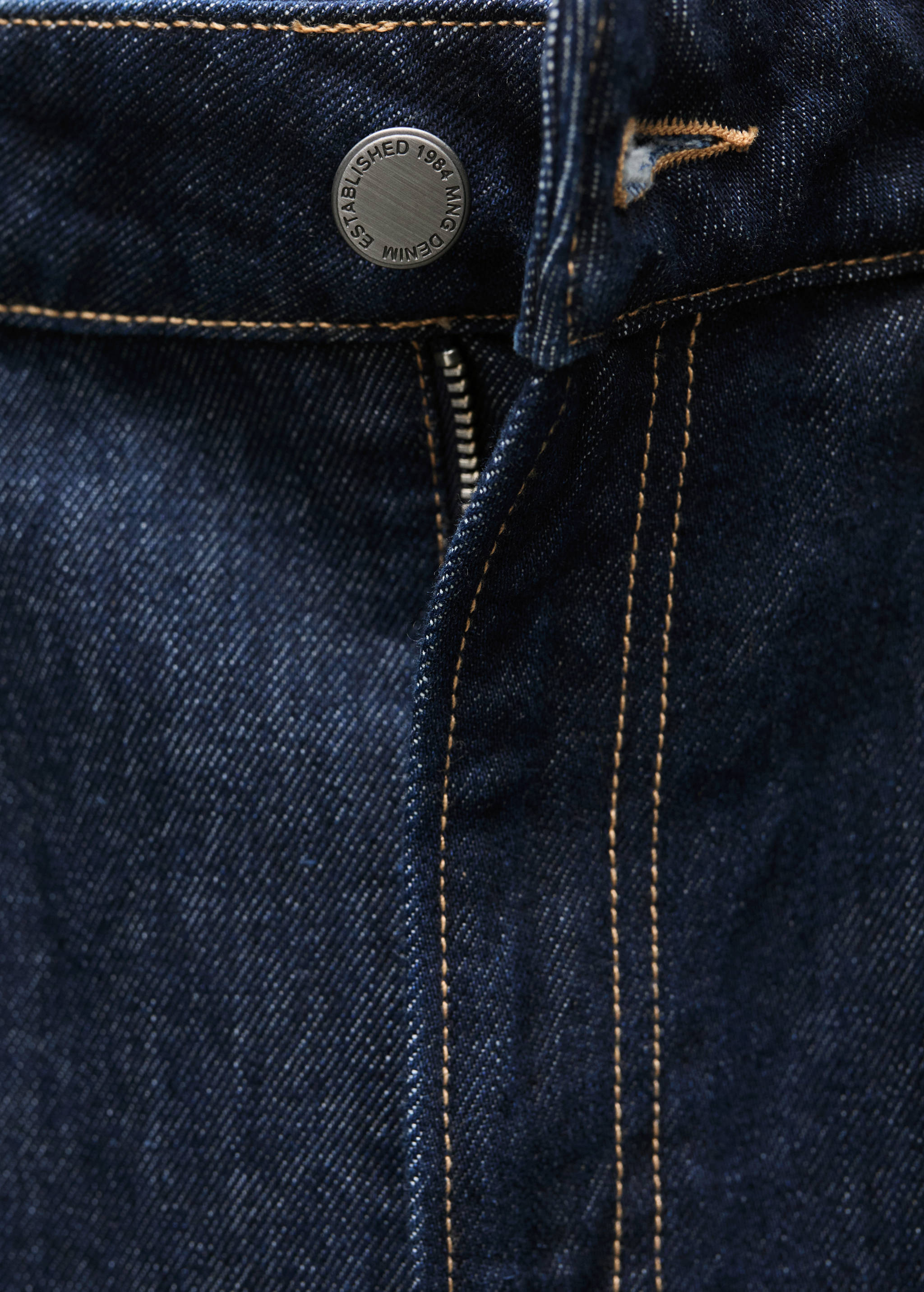 Wide leg rinse-wash jeans - Details of the article 0
