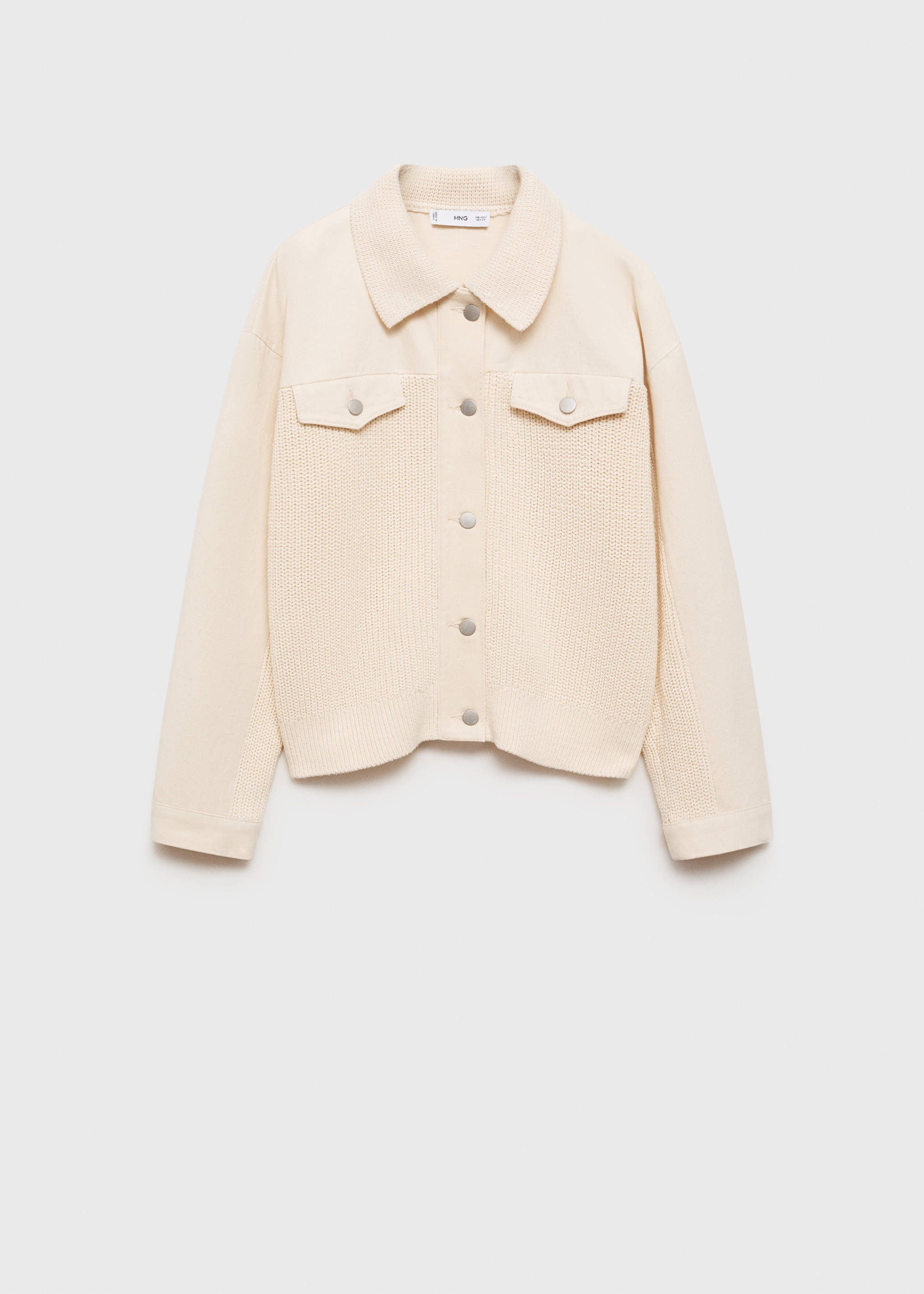 Kombinierte Strickjacke - Artikel ohne Model