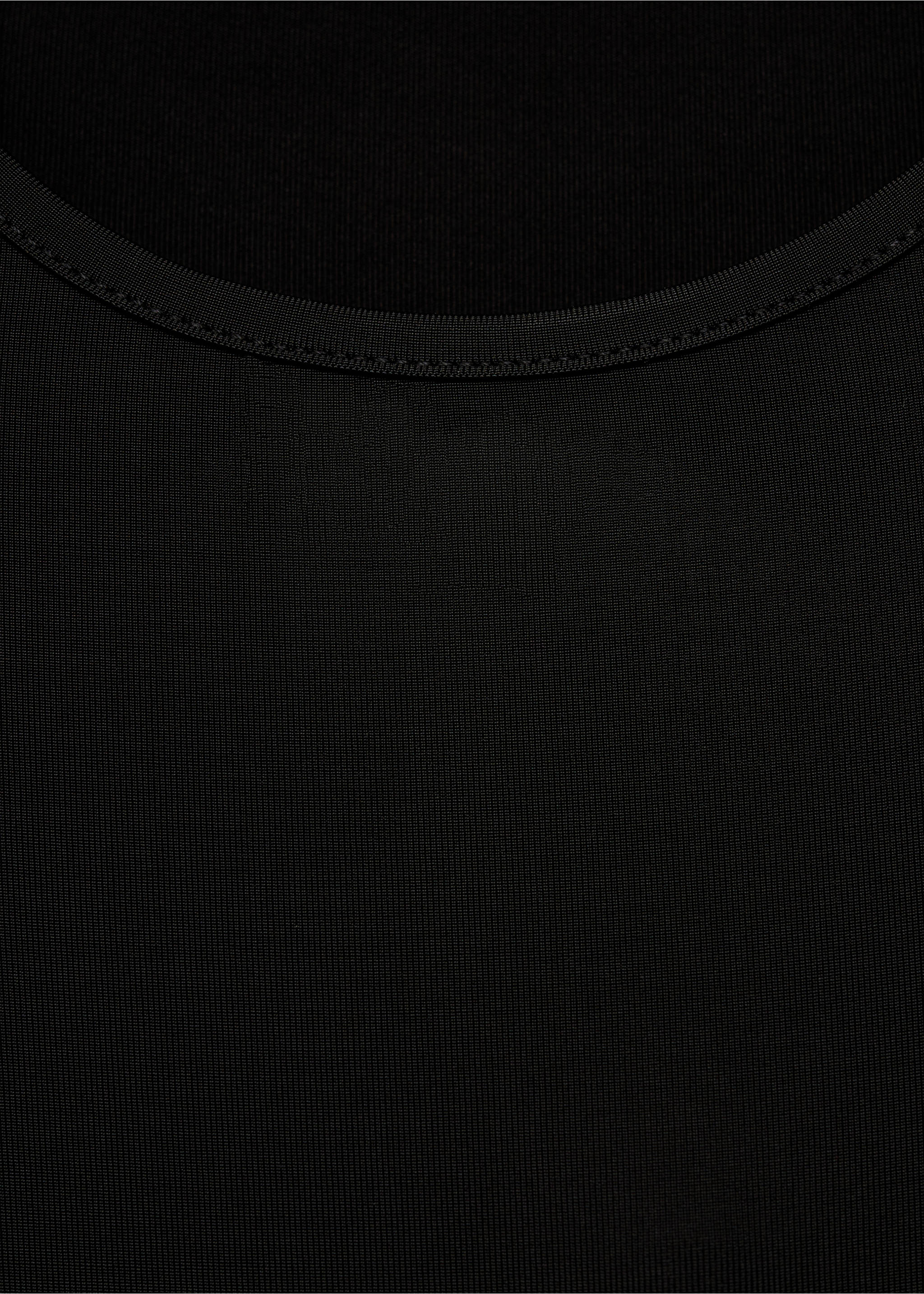 Long dress with open back - Details of the article 0, Black. Ref: 77095670-00.