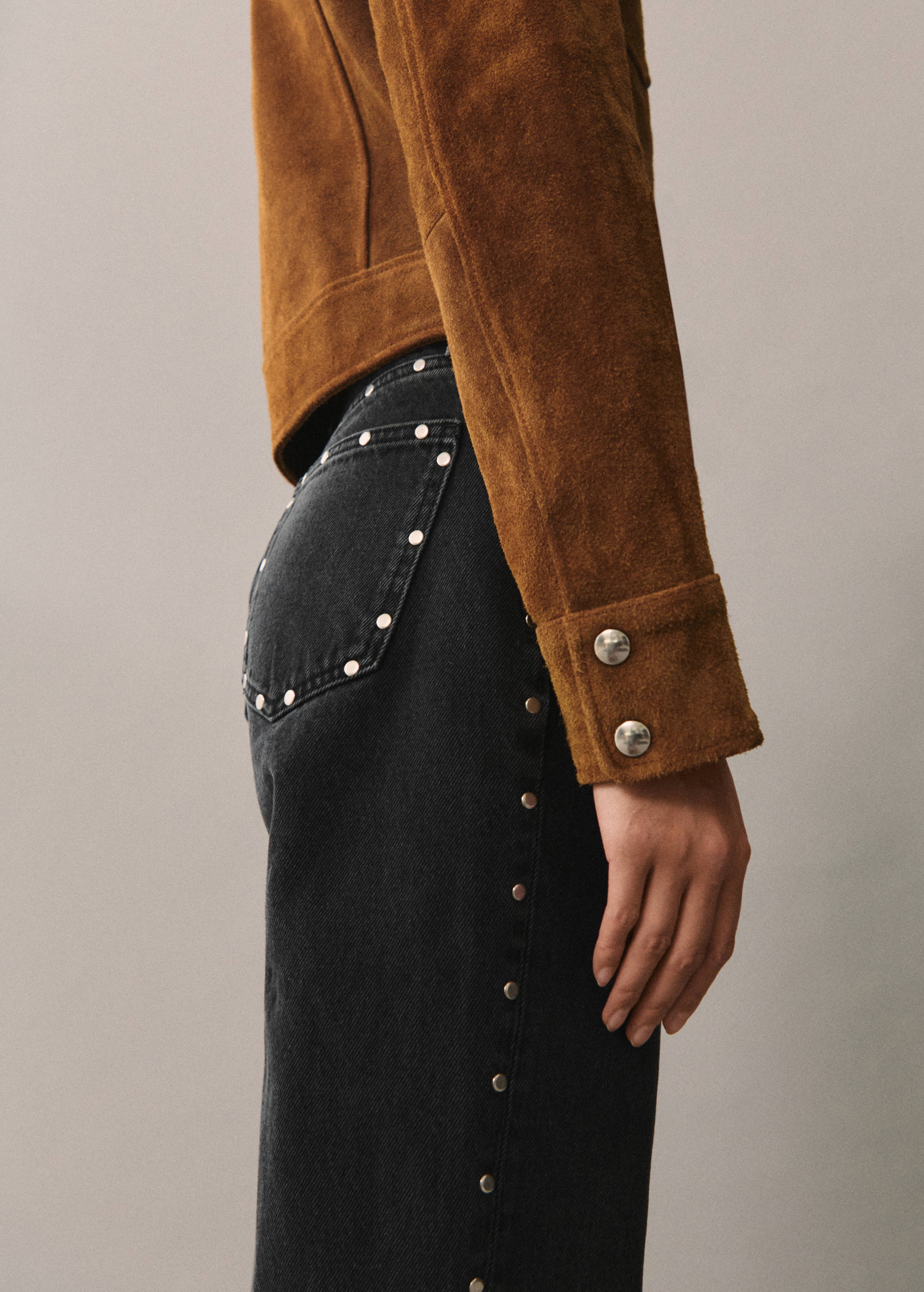 Straight-fit jeans with studs - Details of the article 6