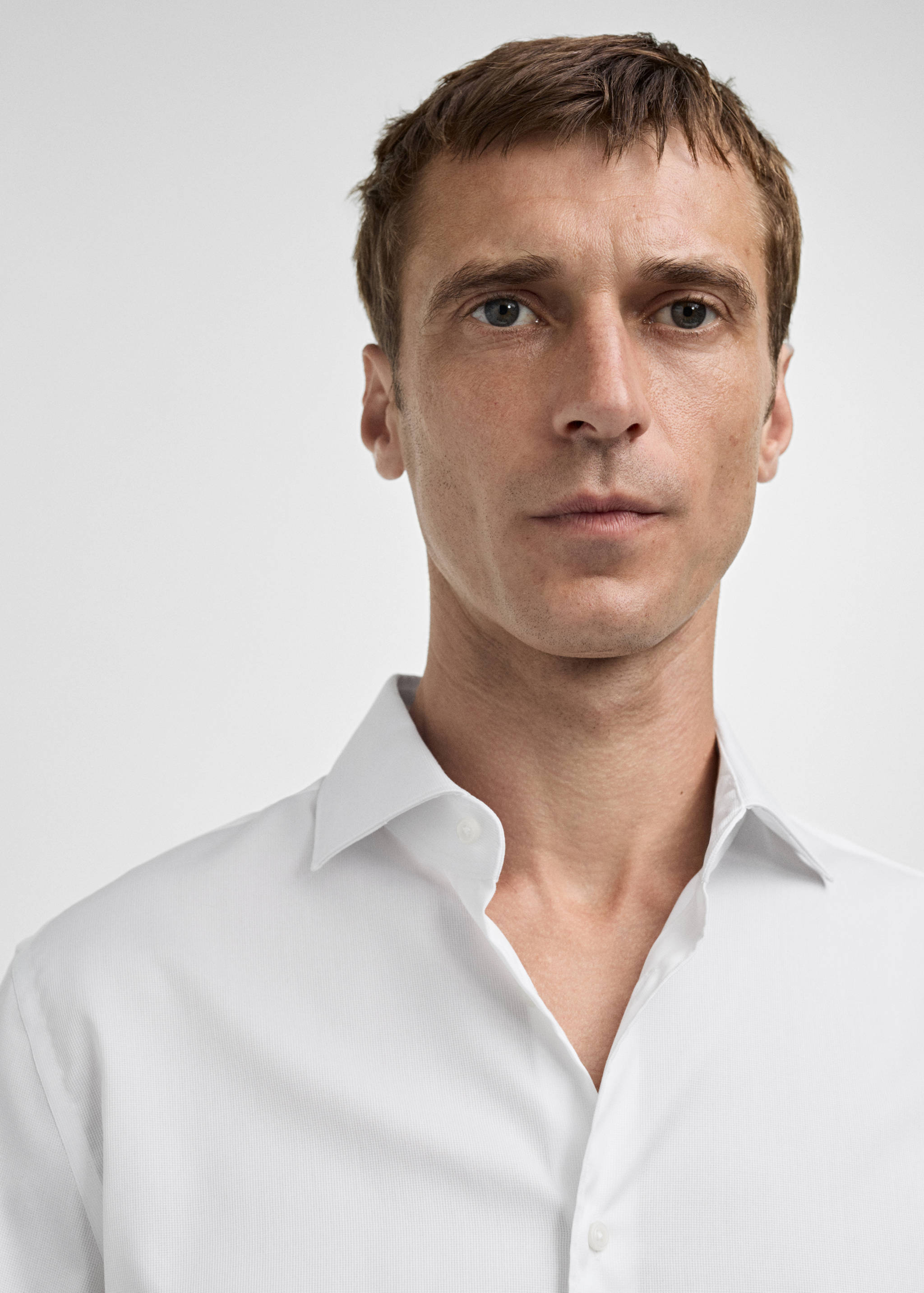 Camisa slim fit de 100% algodão - Pormenor do artigo 1