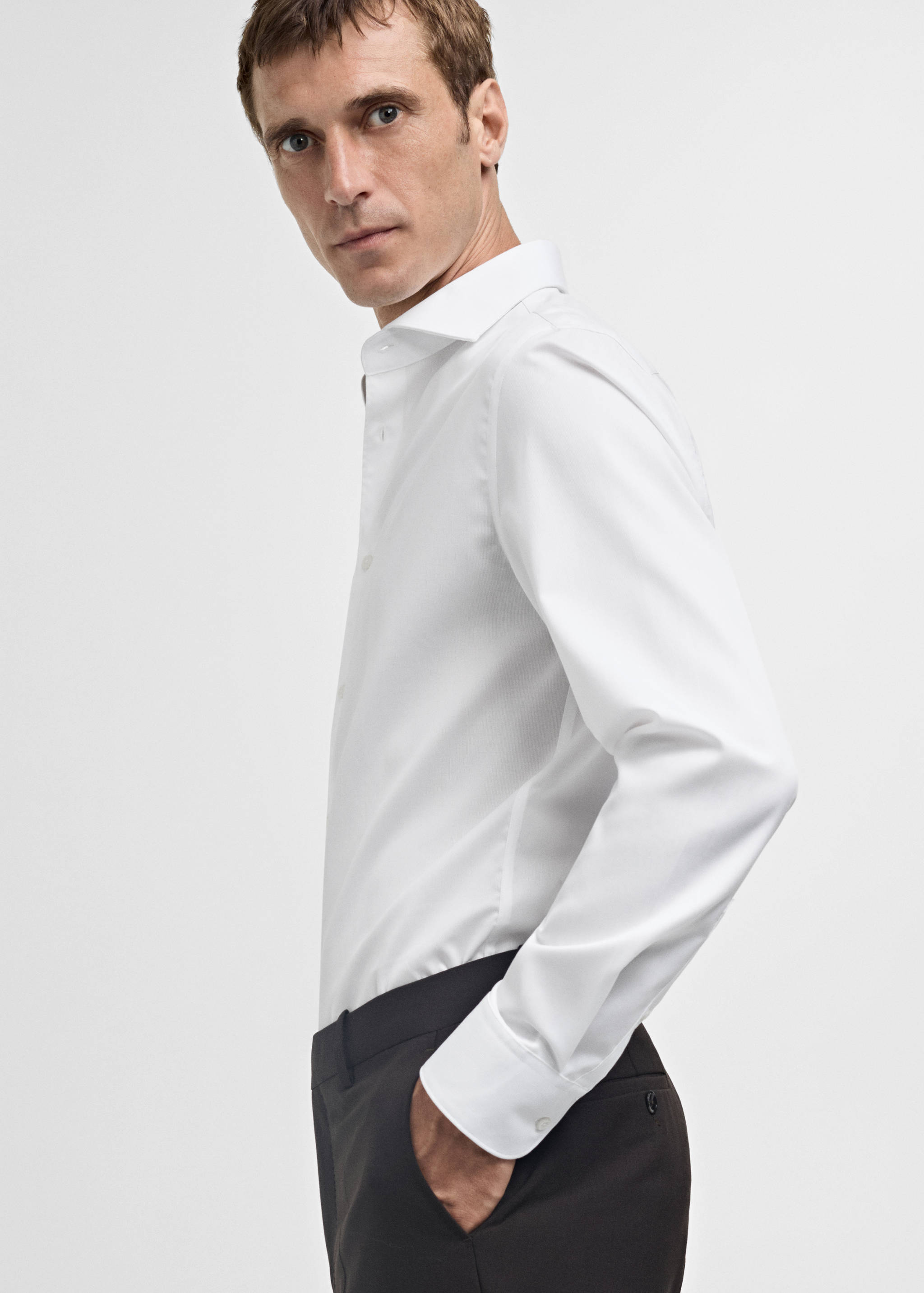 Camisa slim fit de 100% algodão - Pormenor do artigo 2