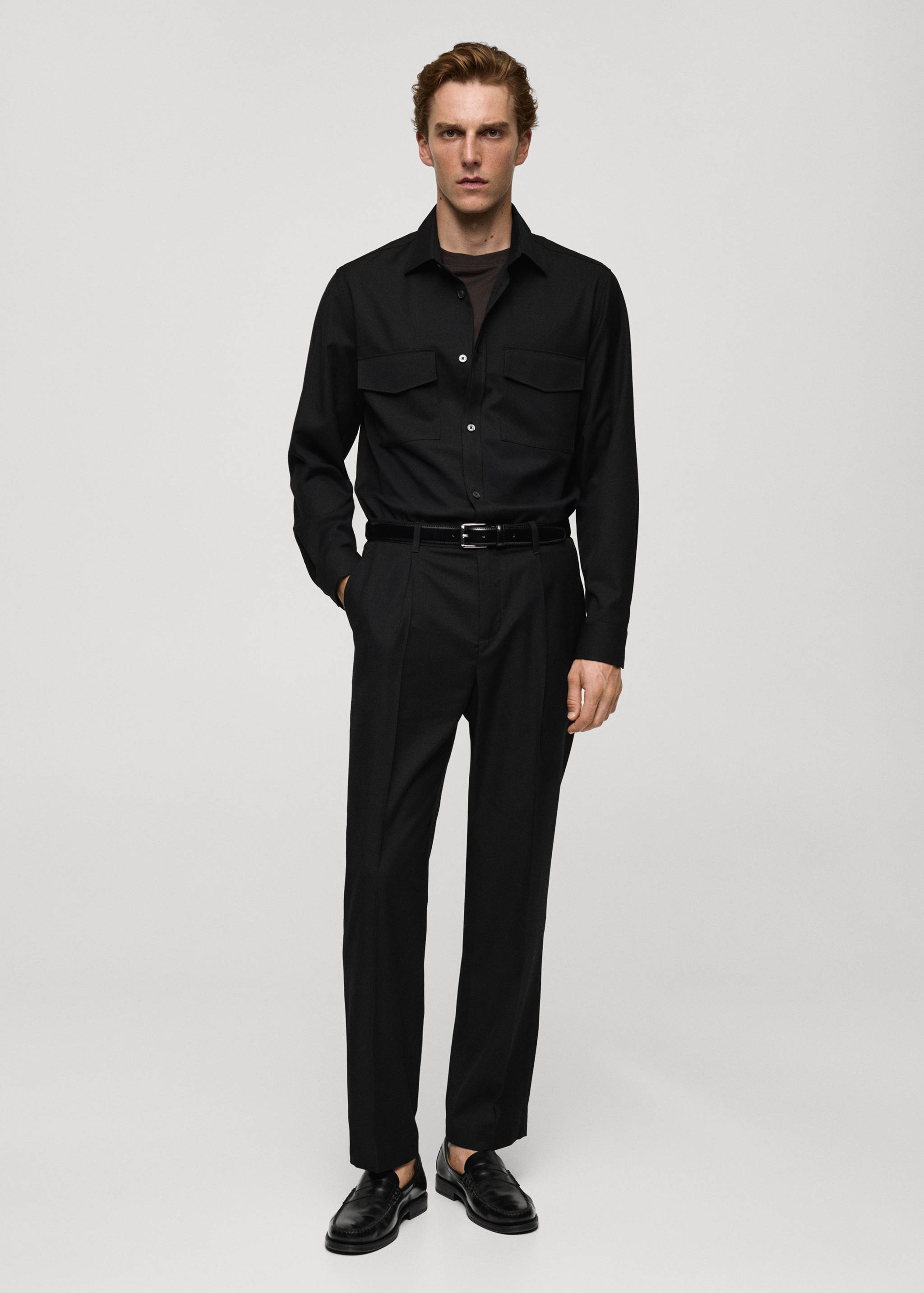 Surchemise regular fit poches - Plan général