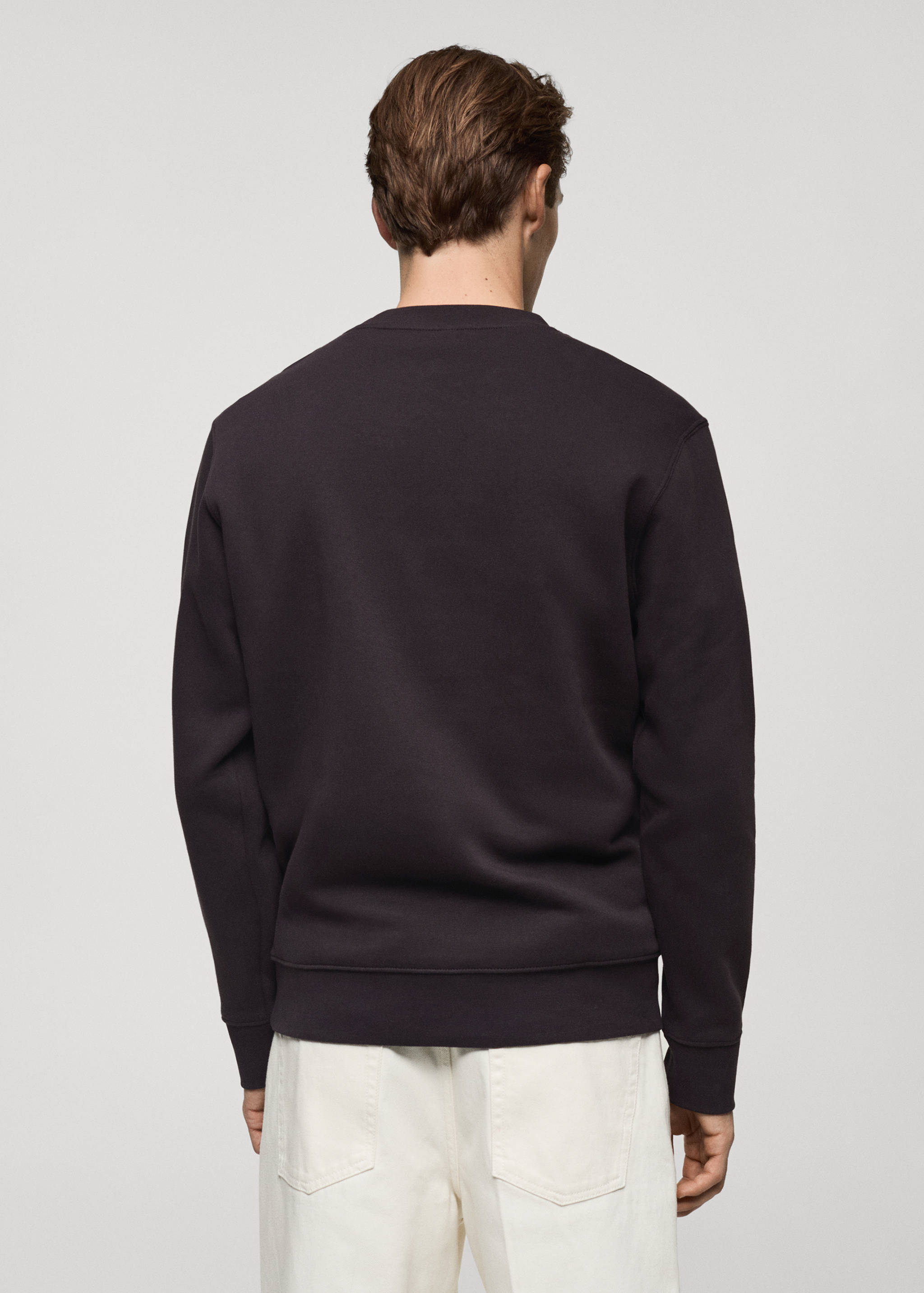 Sudadera 100% algodón detalle bordado - Reverso del artículo