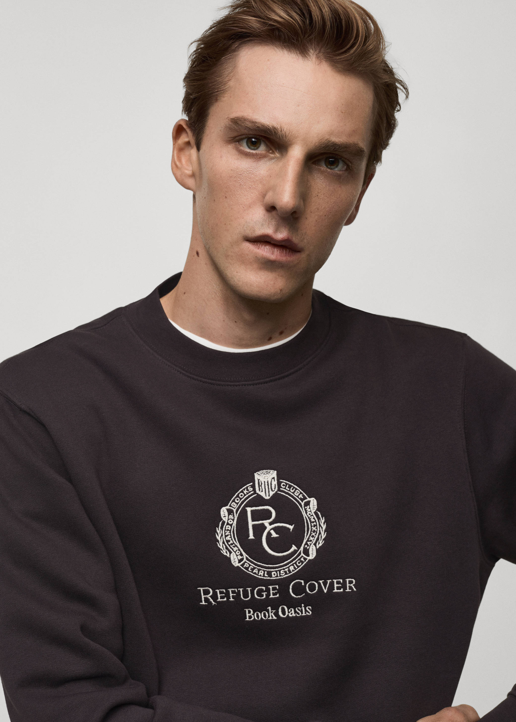 Sudadera 100% algodón detalle bordado - Detalle del artículo 1