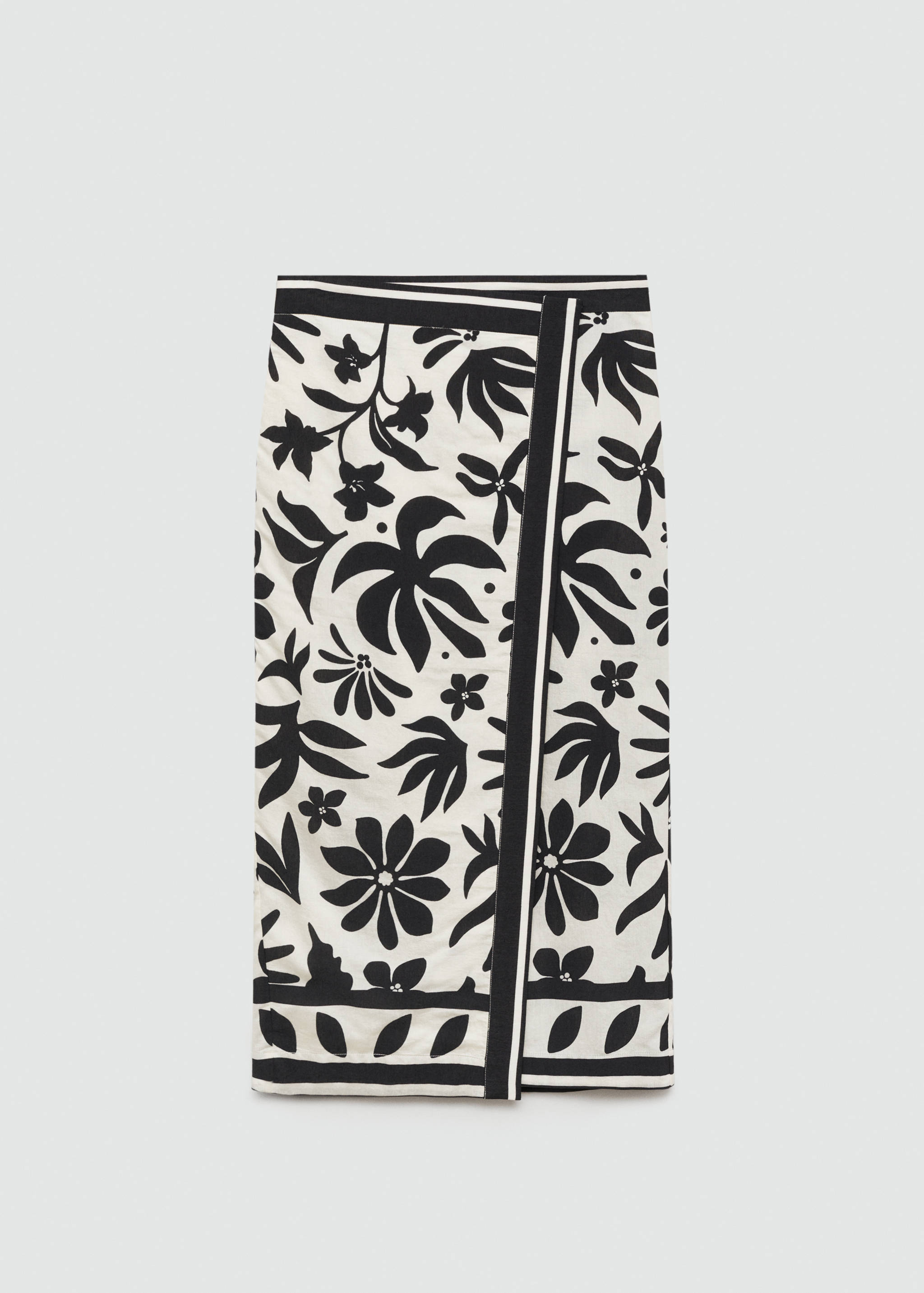 Floral-print wrap skirt - Article without model