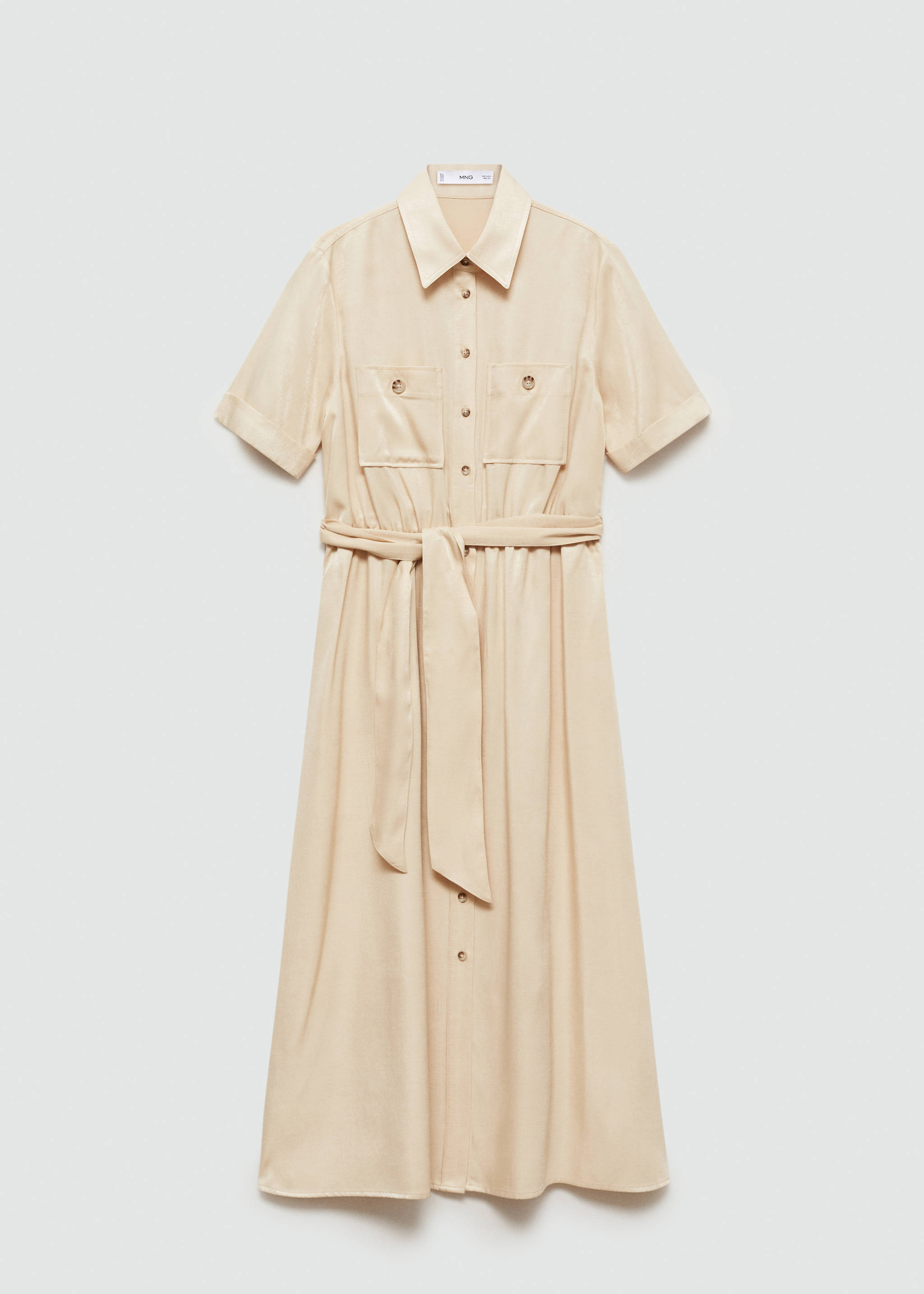 Satin shirt dress - Article without model