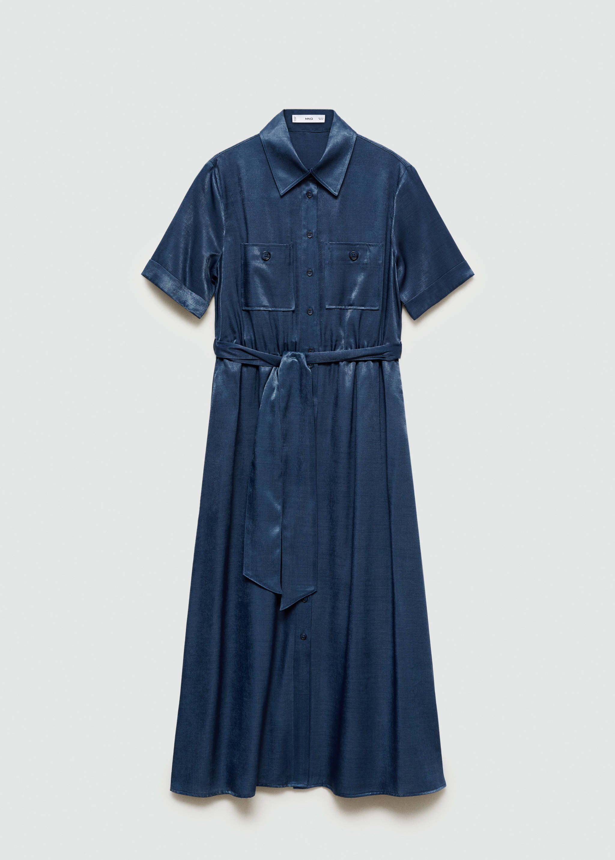 Satin shirt dress - Article without model