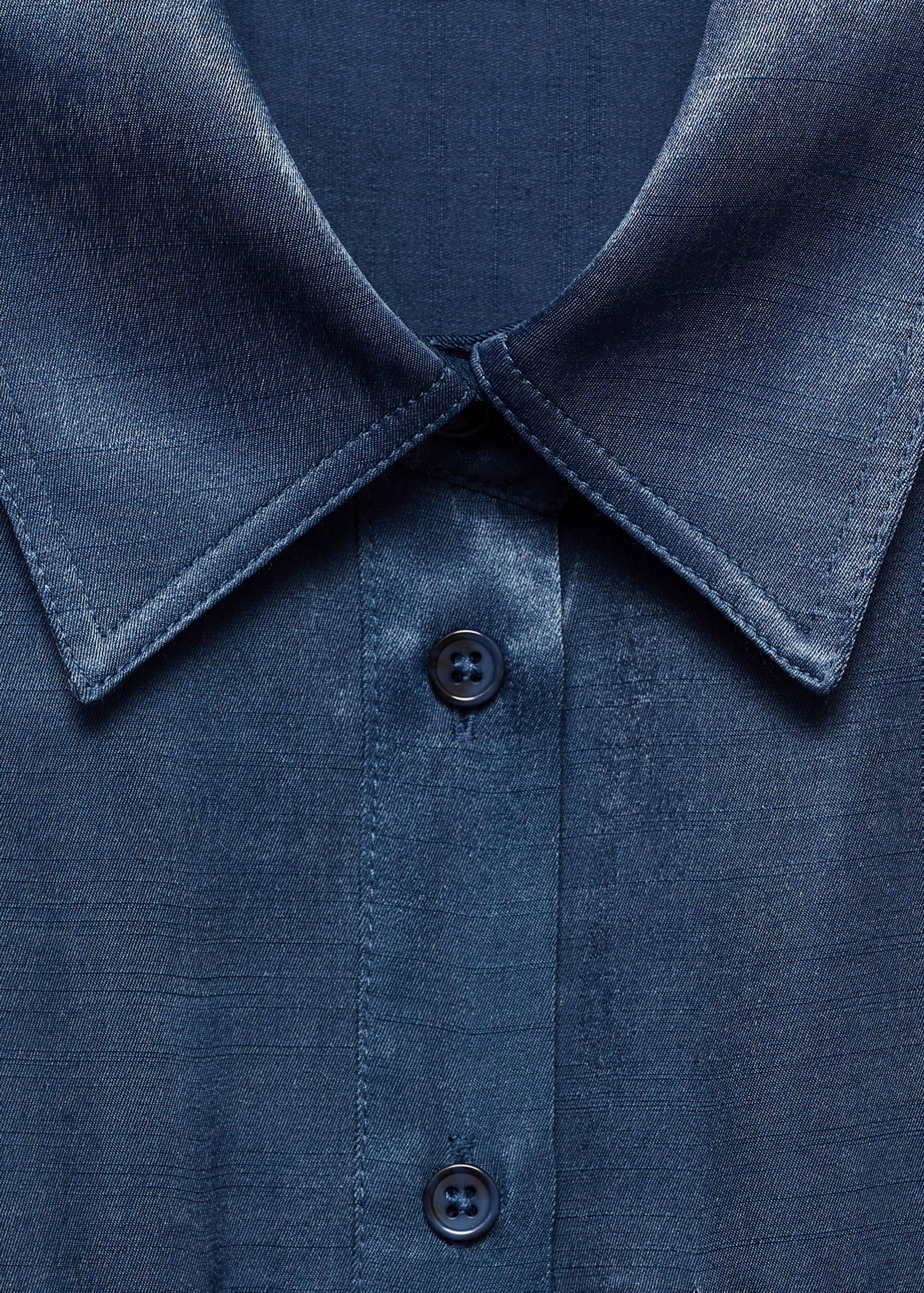 Satin shirt dress - Details of the article 8