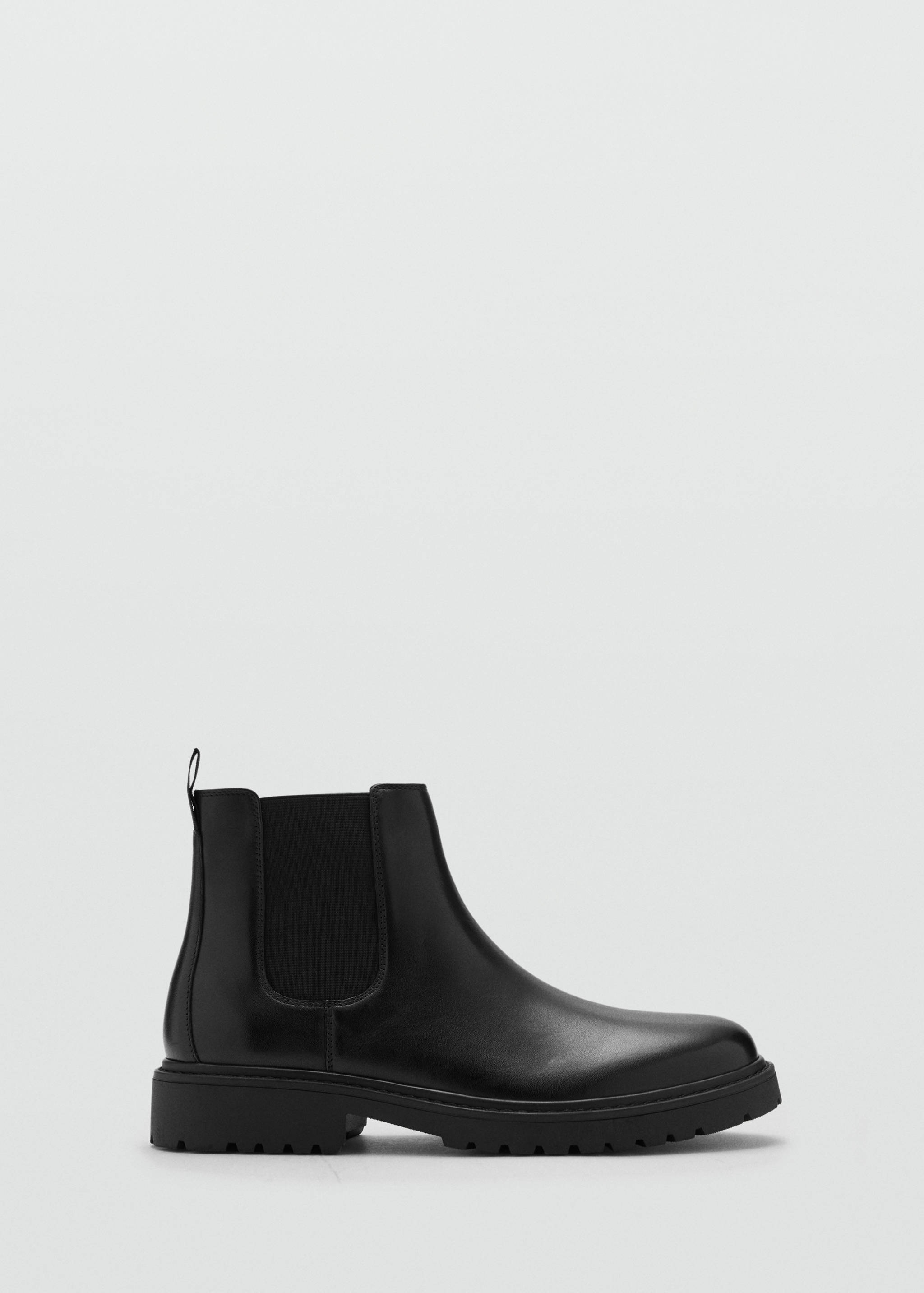 Chelsea leather ankle boots with track sole - Article without model