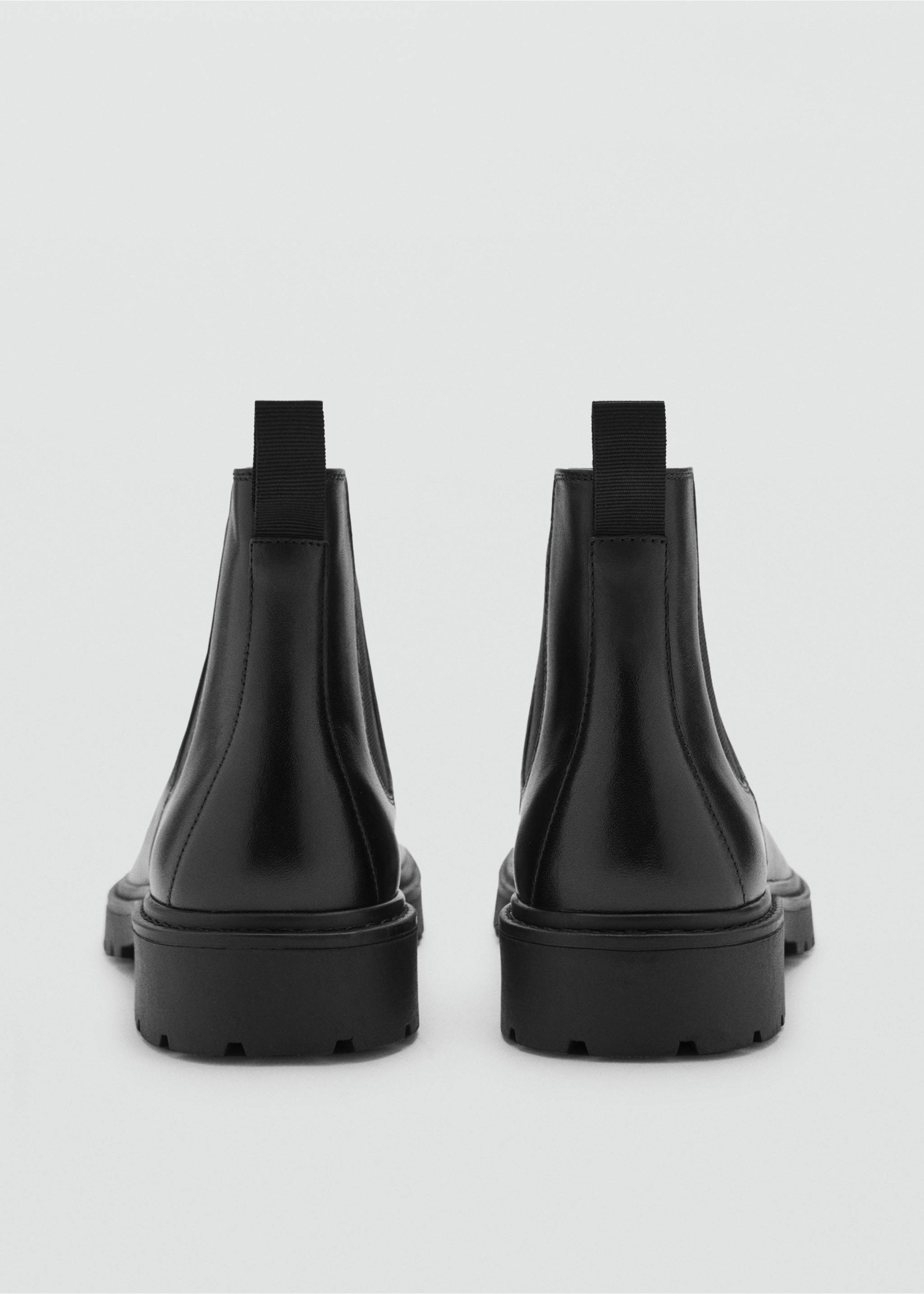 Chelsea leather ankle boots with track sole - Details of the article 1, Black. Ref: 77095986-00.