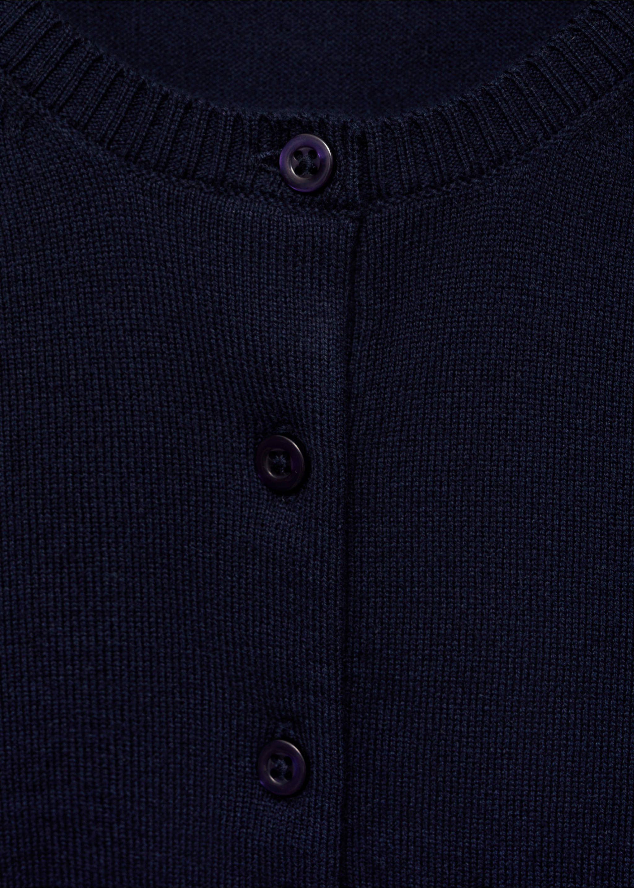 Cardigan maglia cotone - Dettaglio dell'articolo 8, Blu marino scuro. Ref: 77095989-00.