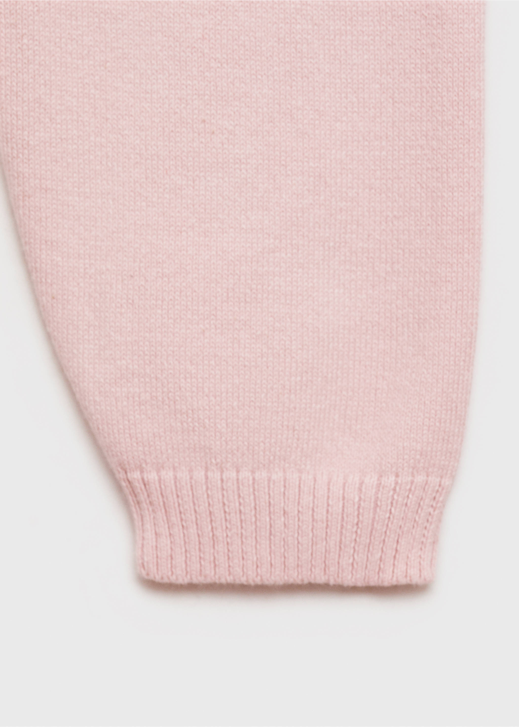 Strickjacke aus Baumwolle - Detail des Artikels 0, Pastellrosa. Ref: 77095989-00.