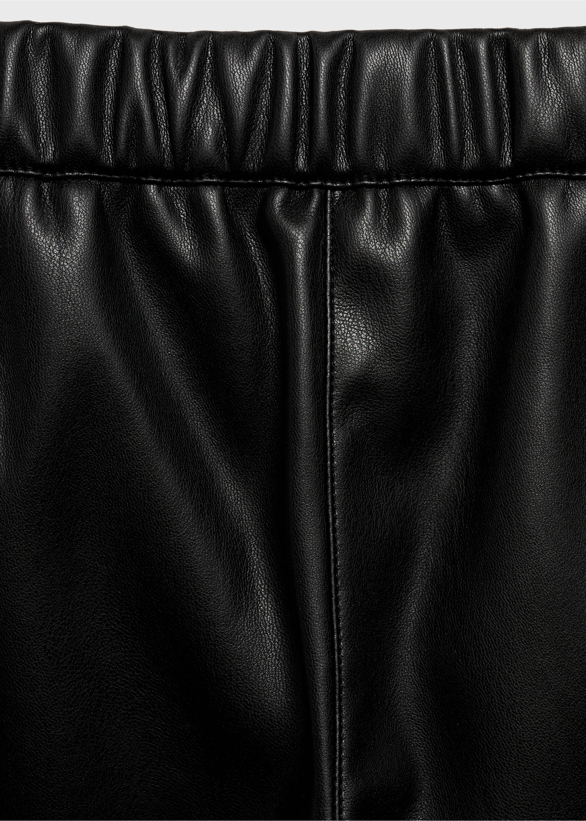 Faux-leather pants - Details of the article 0, Black. Ref: 77095992-00.