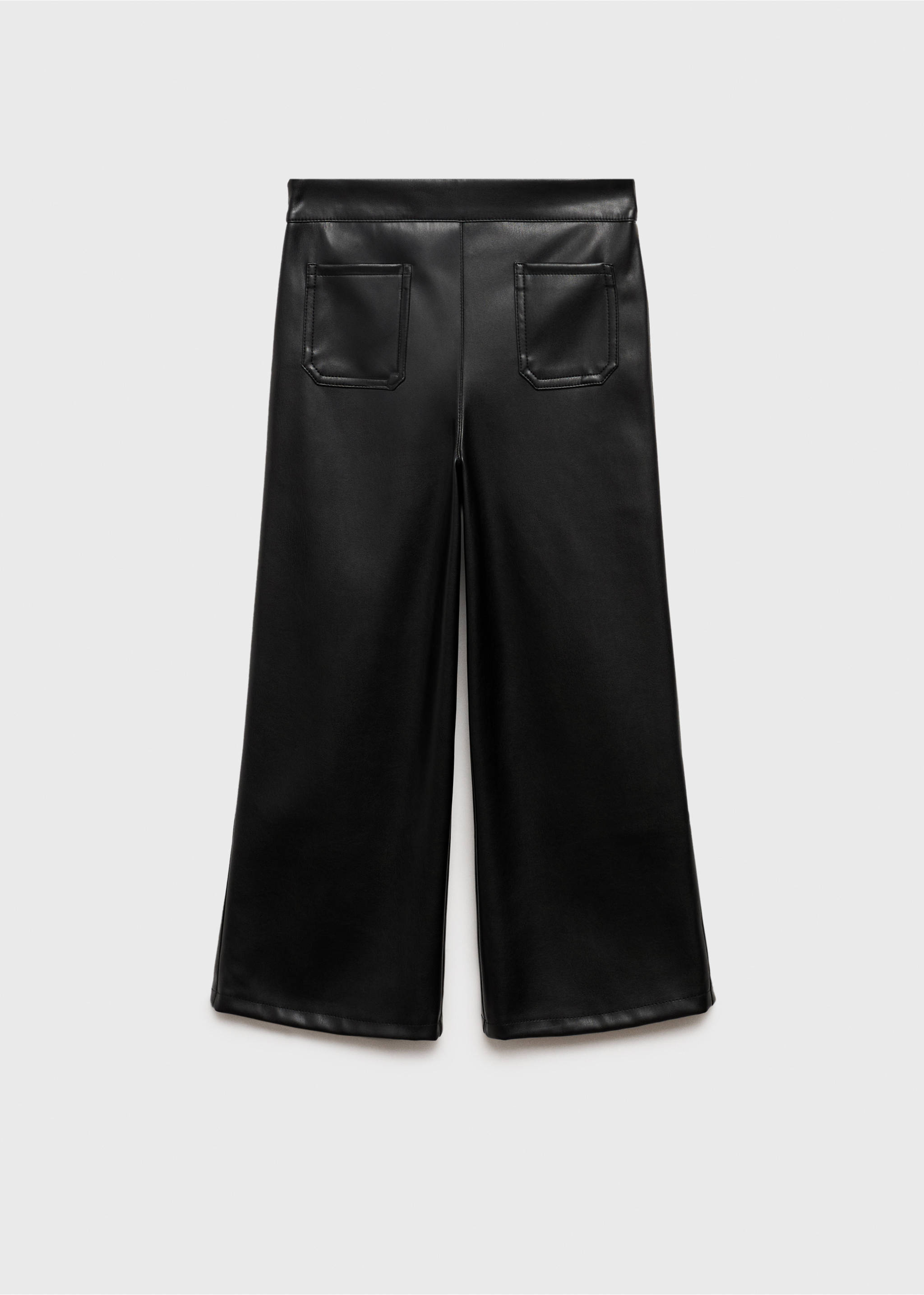 Faux-leather trousers - Article without model, Black. Ref: 77095992-00.