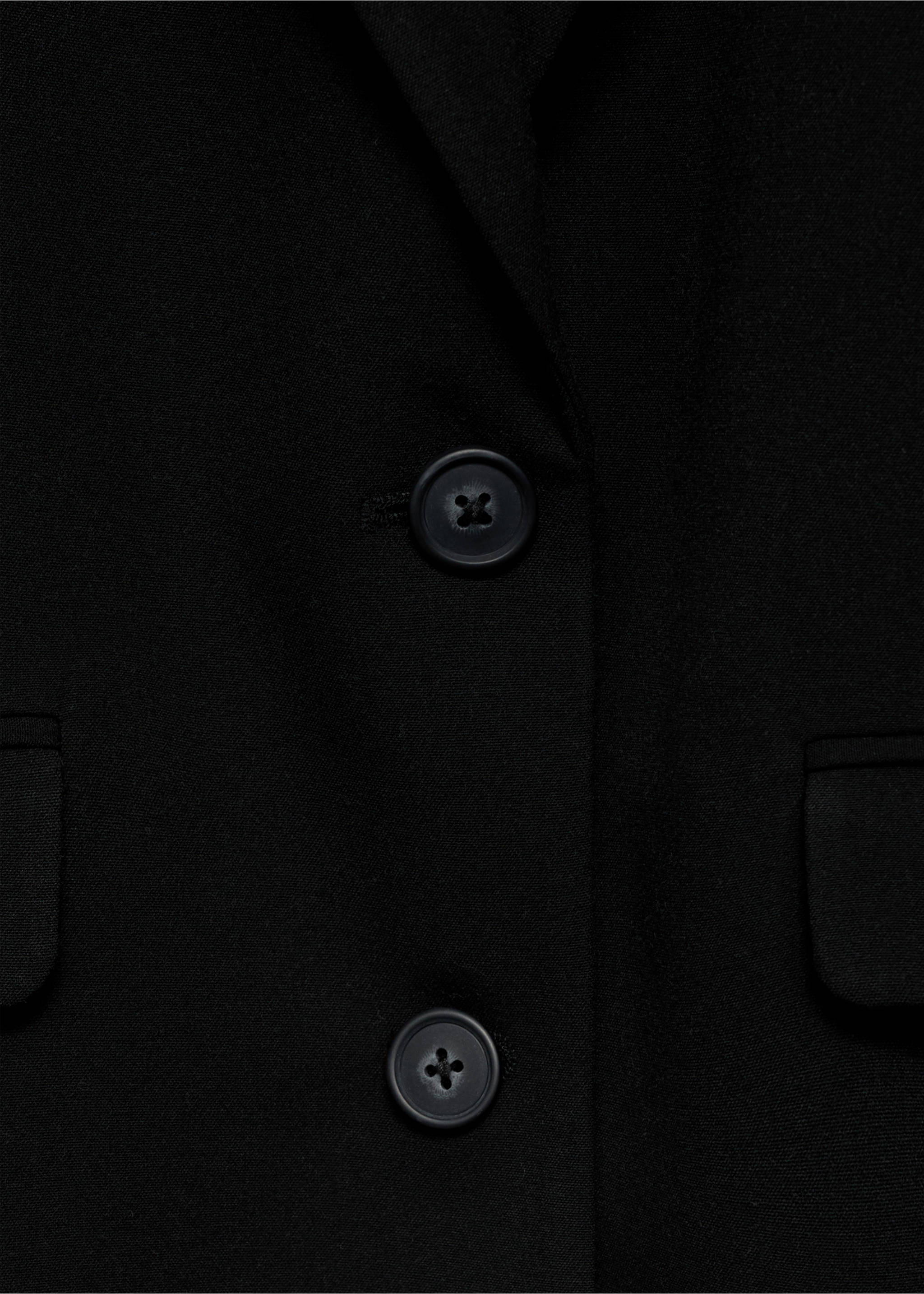 Americana traje recta - Detalle del artículo 8, Negro. Ref: 77095999-00.