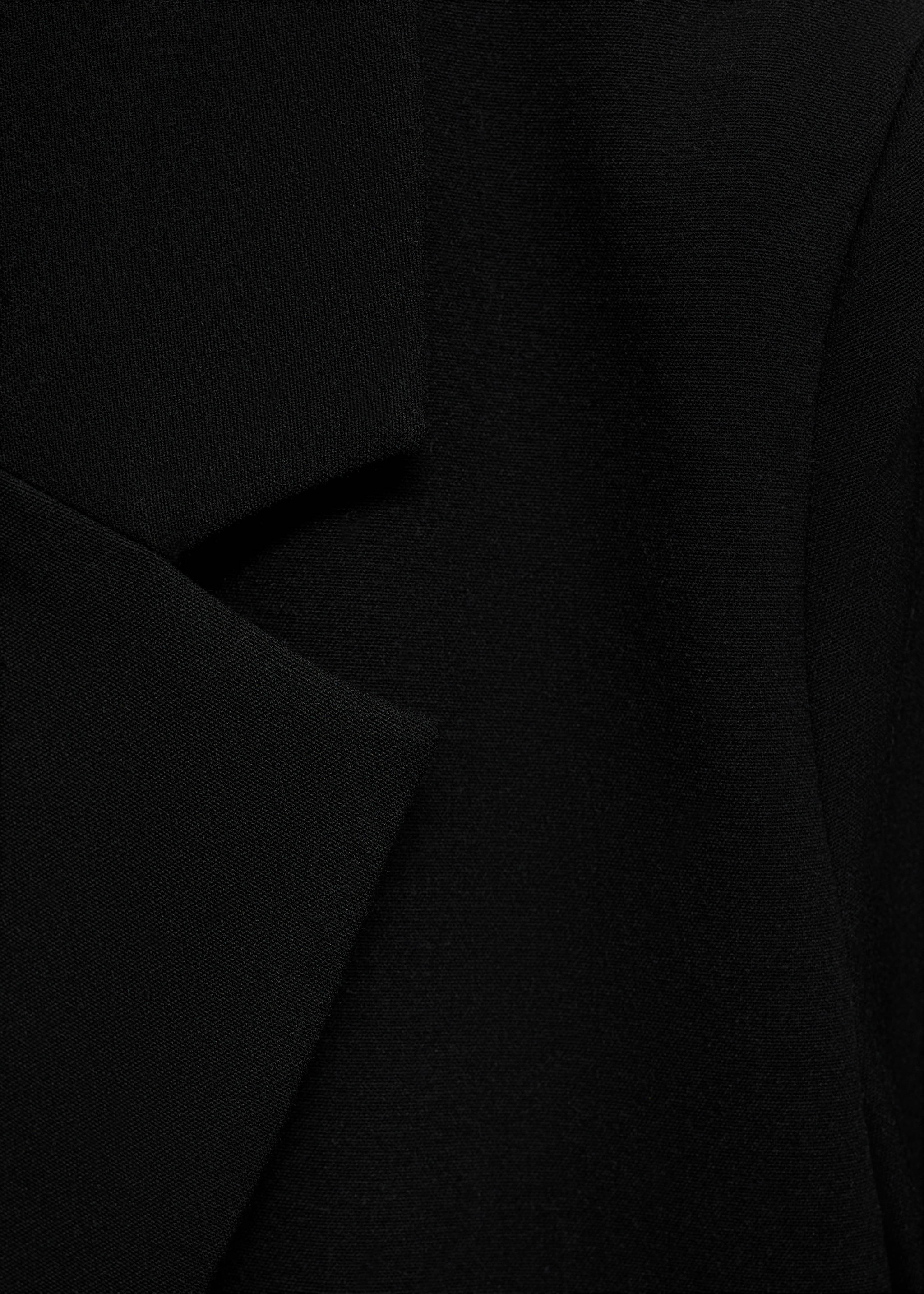 Americana traje recta - Detalle del artículo 0, Negro. Ref: 77095999-00.