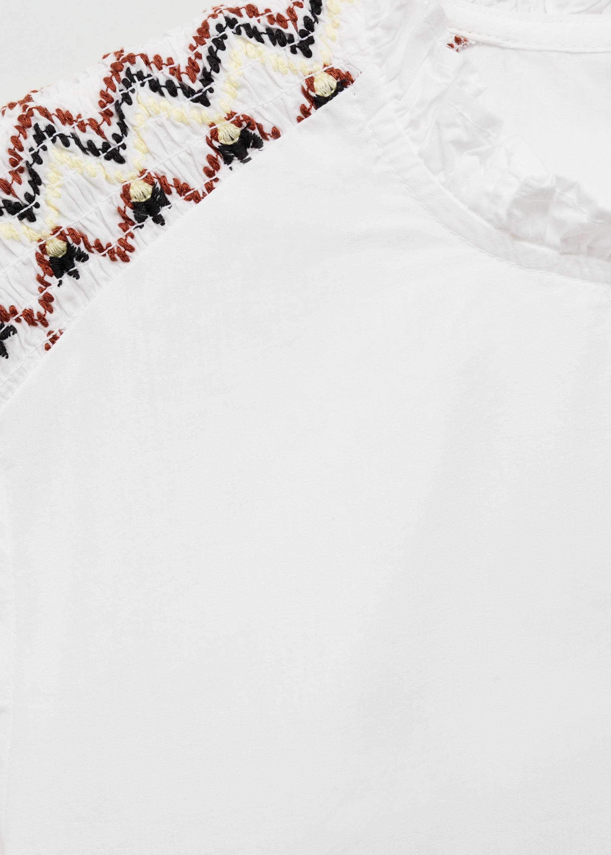 Ruched embroidered blouse - Details of the article 8