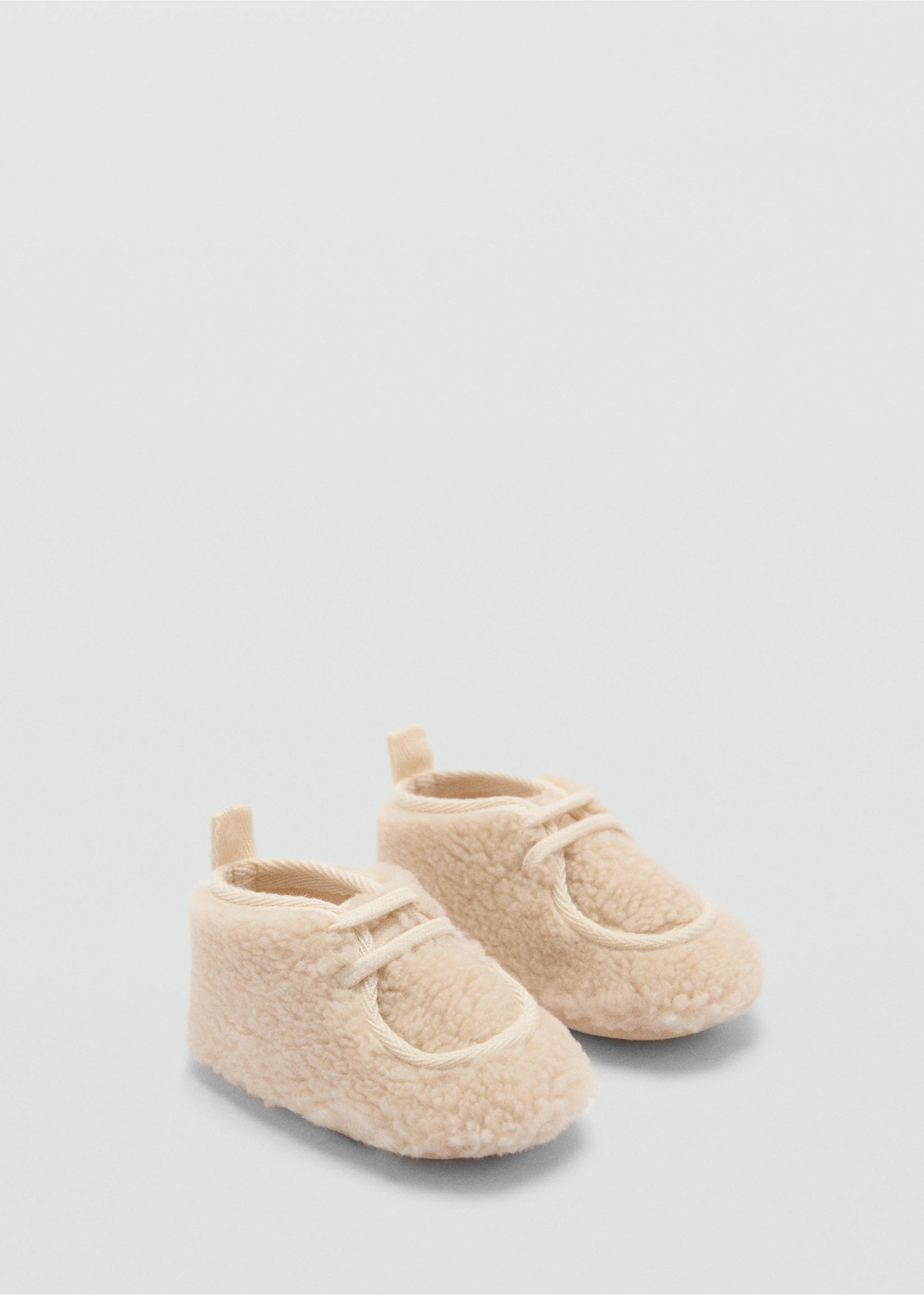 Shearling-lined ankle boots - Medium plane, Beige. Ref: 77096002-00.